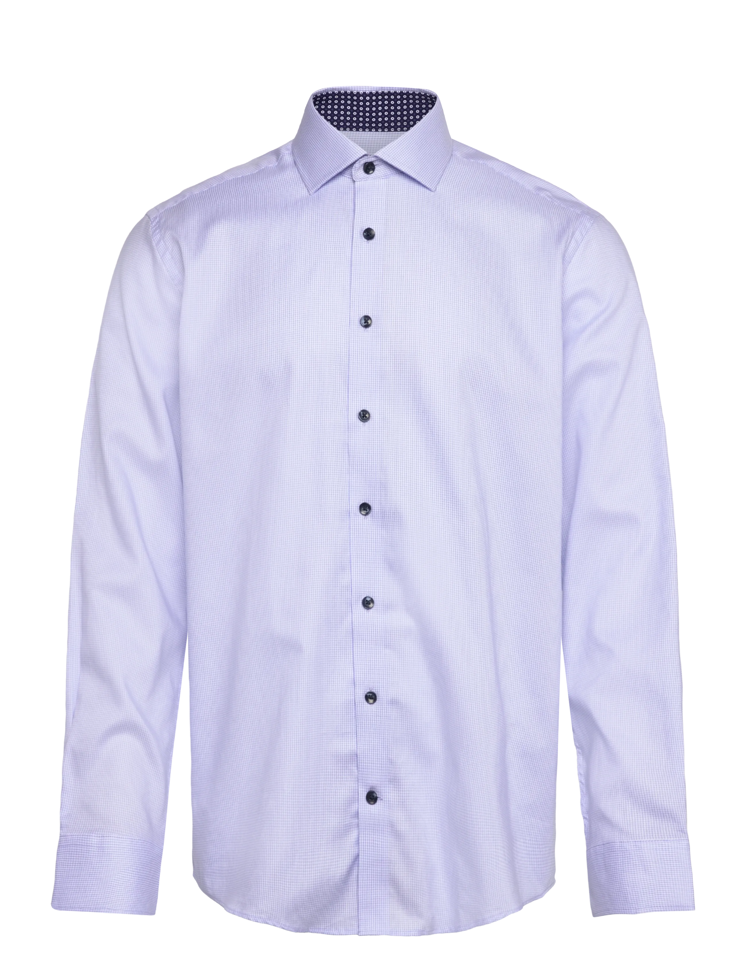 Bruun & Stengade - BS Langergren Modern Fit Shirt - mønstrede skjorter - light blue - 1