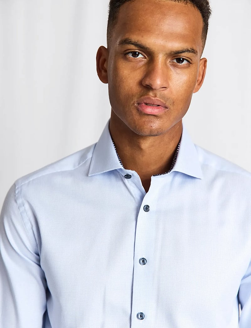 Bruun & Stengade - BS Langergren Modern Fit Shirt - pattern shirts - light blue - 4