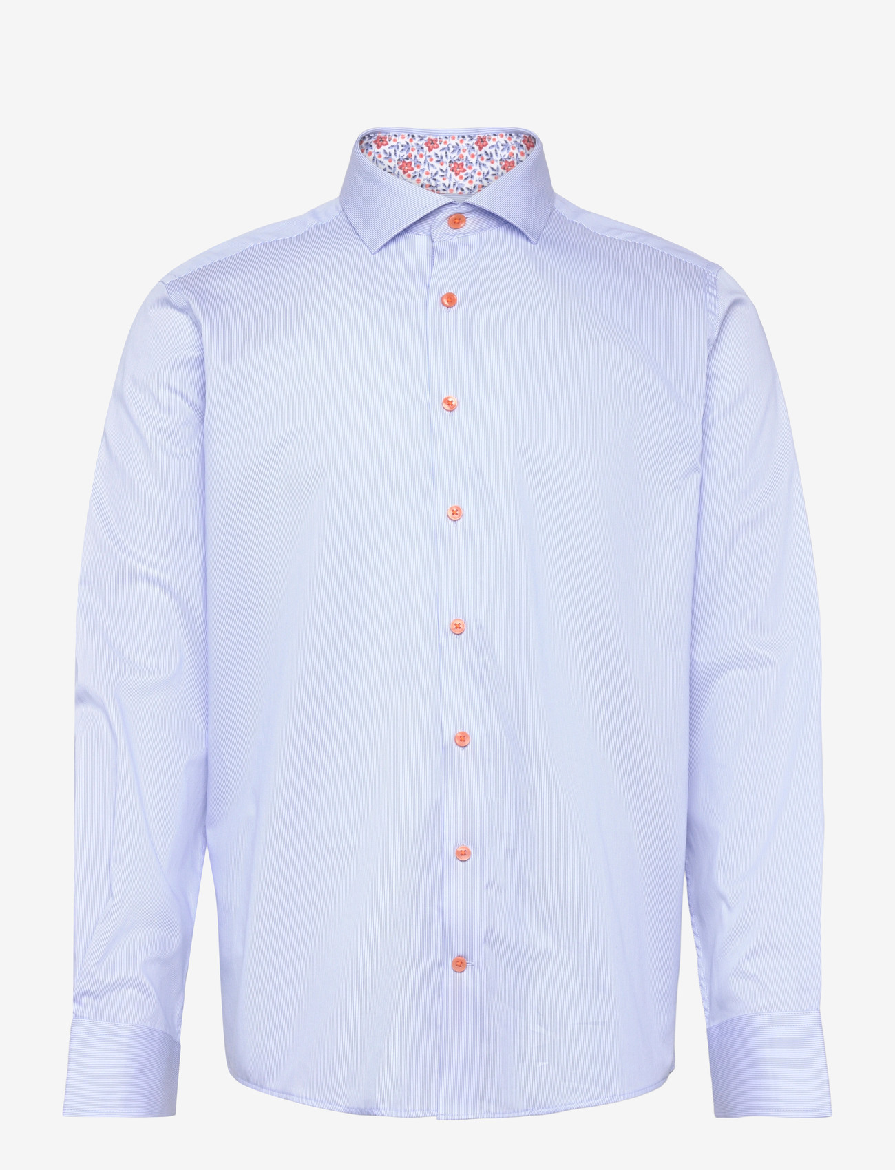 Bruun & Stengade - BS Mollgaard Modern Fit Shirt - gestreifte hemden - light blue/white - 1