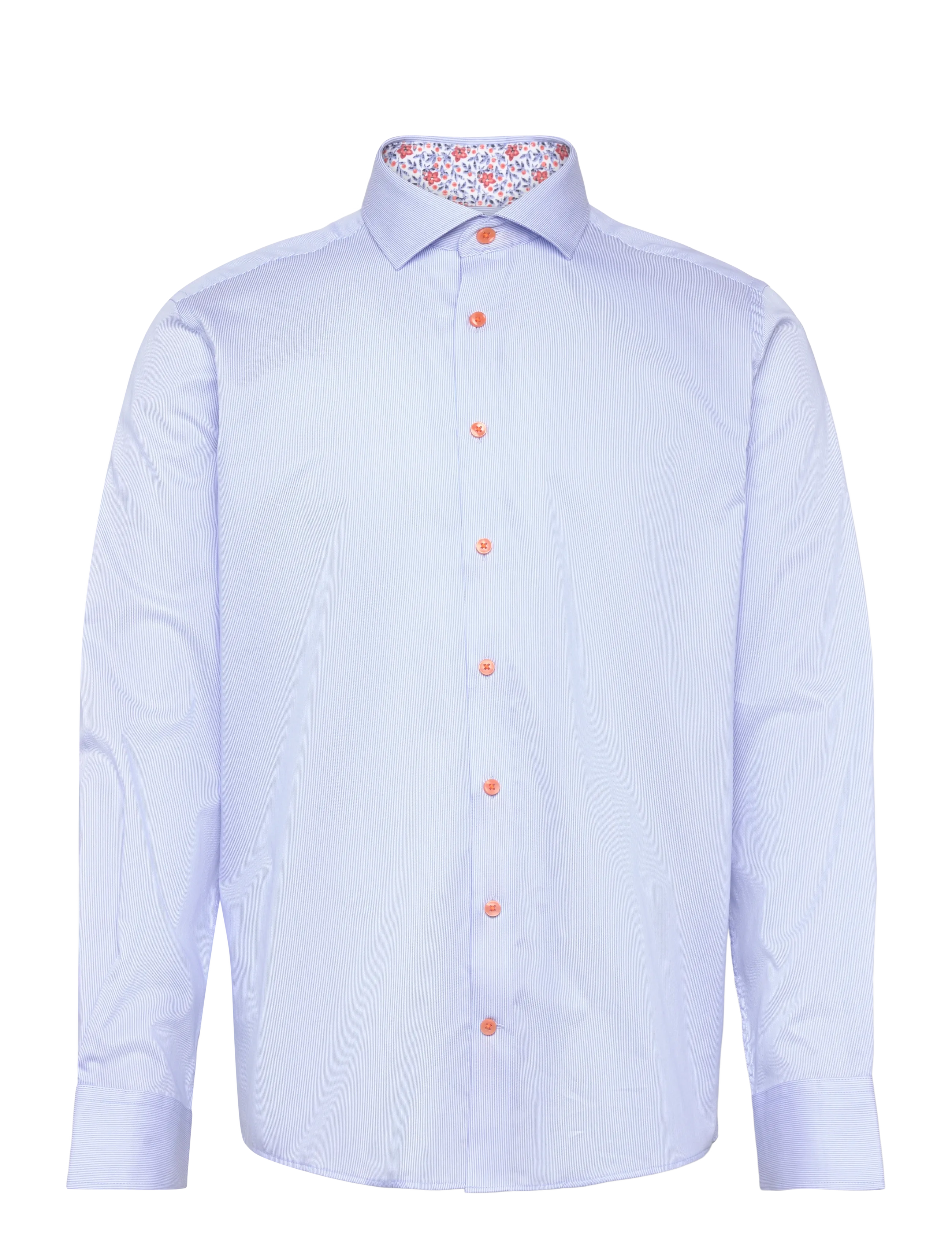 BS Mollgaard Modern Fit Shirt - LIGHT BLUE/WHITE