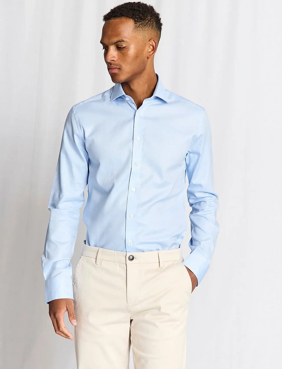 Bruun & Stengade - BS Pekeler Modern Fit Shirt - formelle skjorter - light blue - 2
