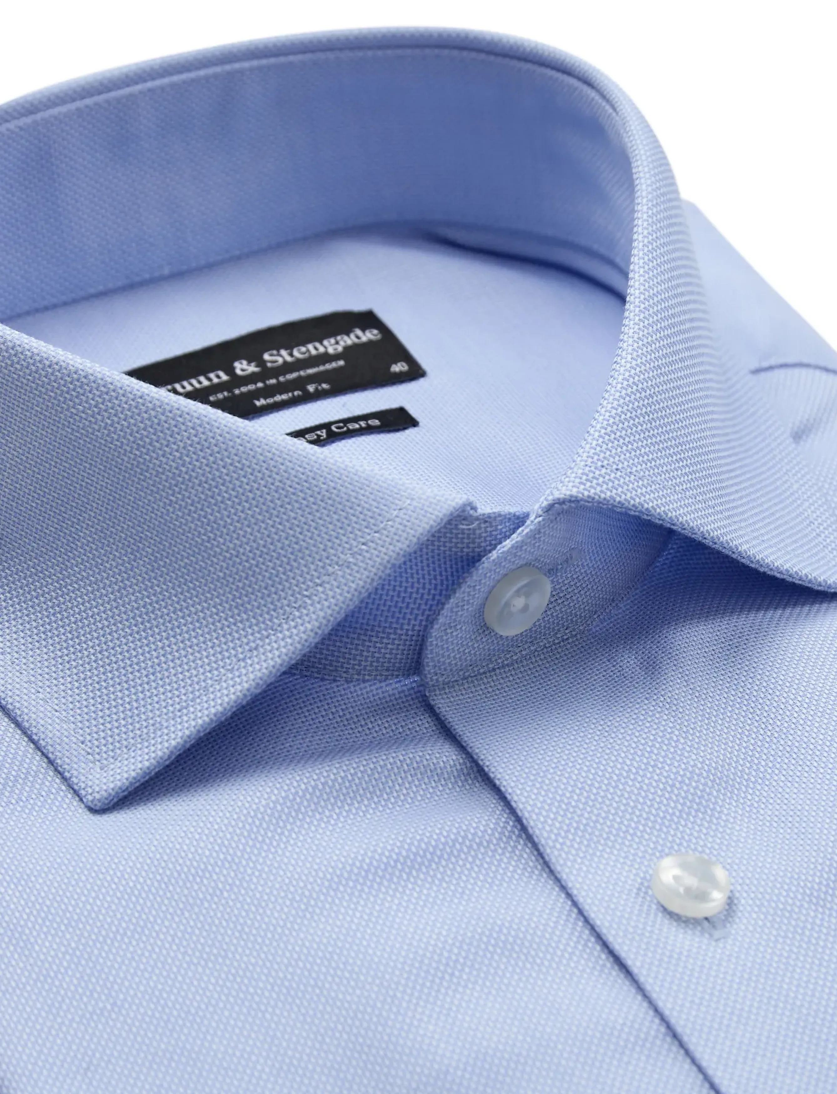 Bruun & Stengade - BS Pekeler Modern Fit Shirt - formelle skjorter - light blue - 5