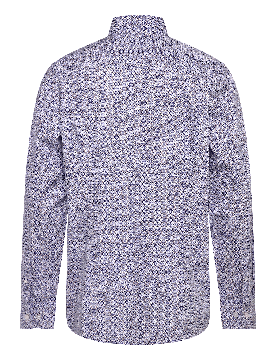 Bruun & Stengade - BS Soren Modern Fit Shirt - hemden mit muster - blue - 2