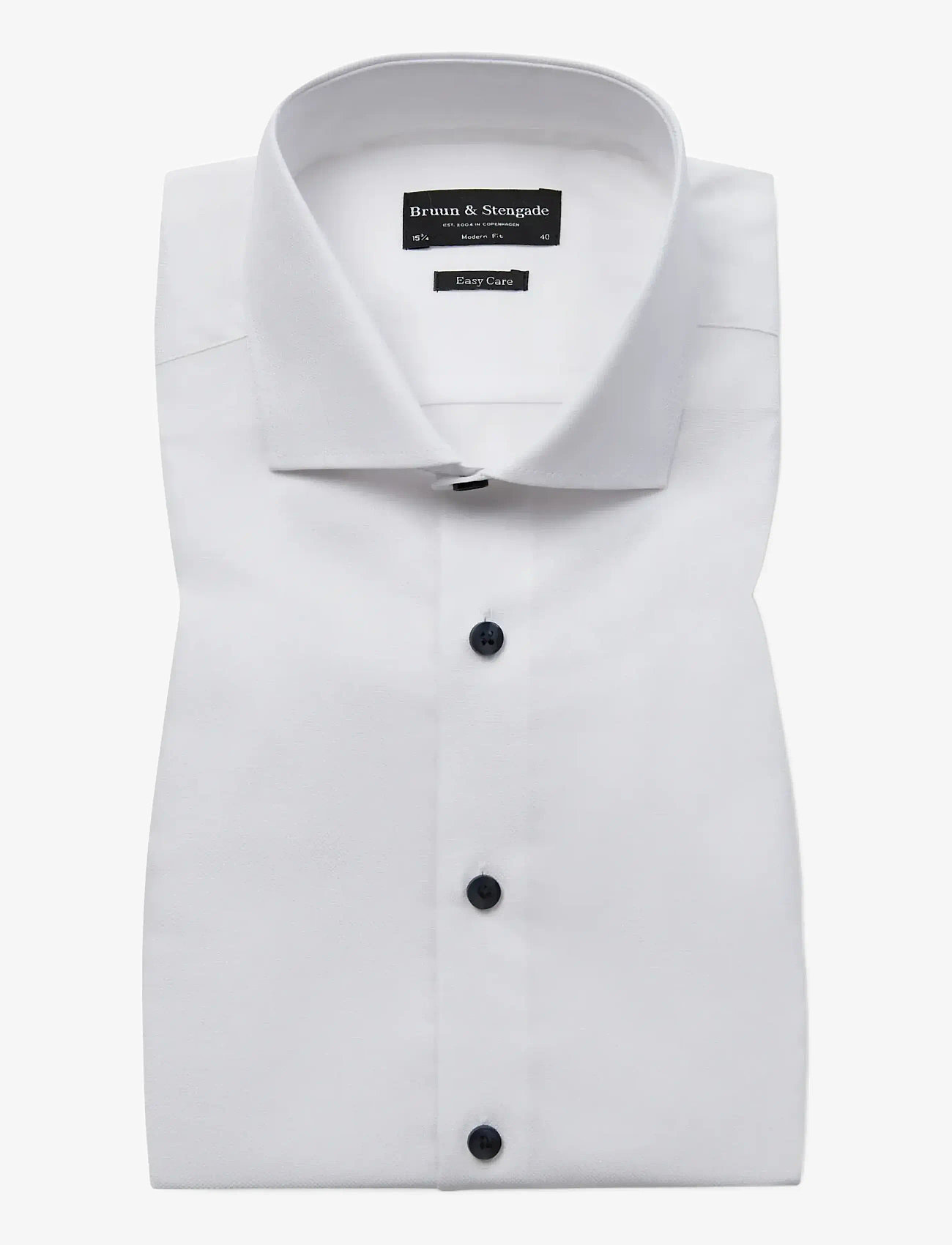 Bruun & Stengade - BS Stas Modern Fit Shirt - formal shirts - white - 1