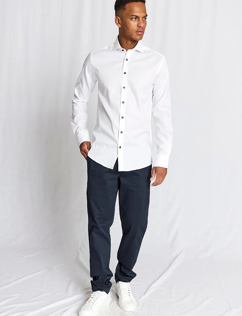Bruun & Stengade - BS Stas Modern Fit Shirt - formal shirts - white - 0