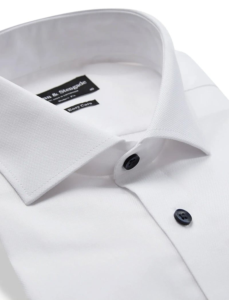 Bruun & Stengade - BS Stas Modern Fit Shirt - formal shirts - white - 5