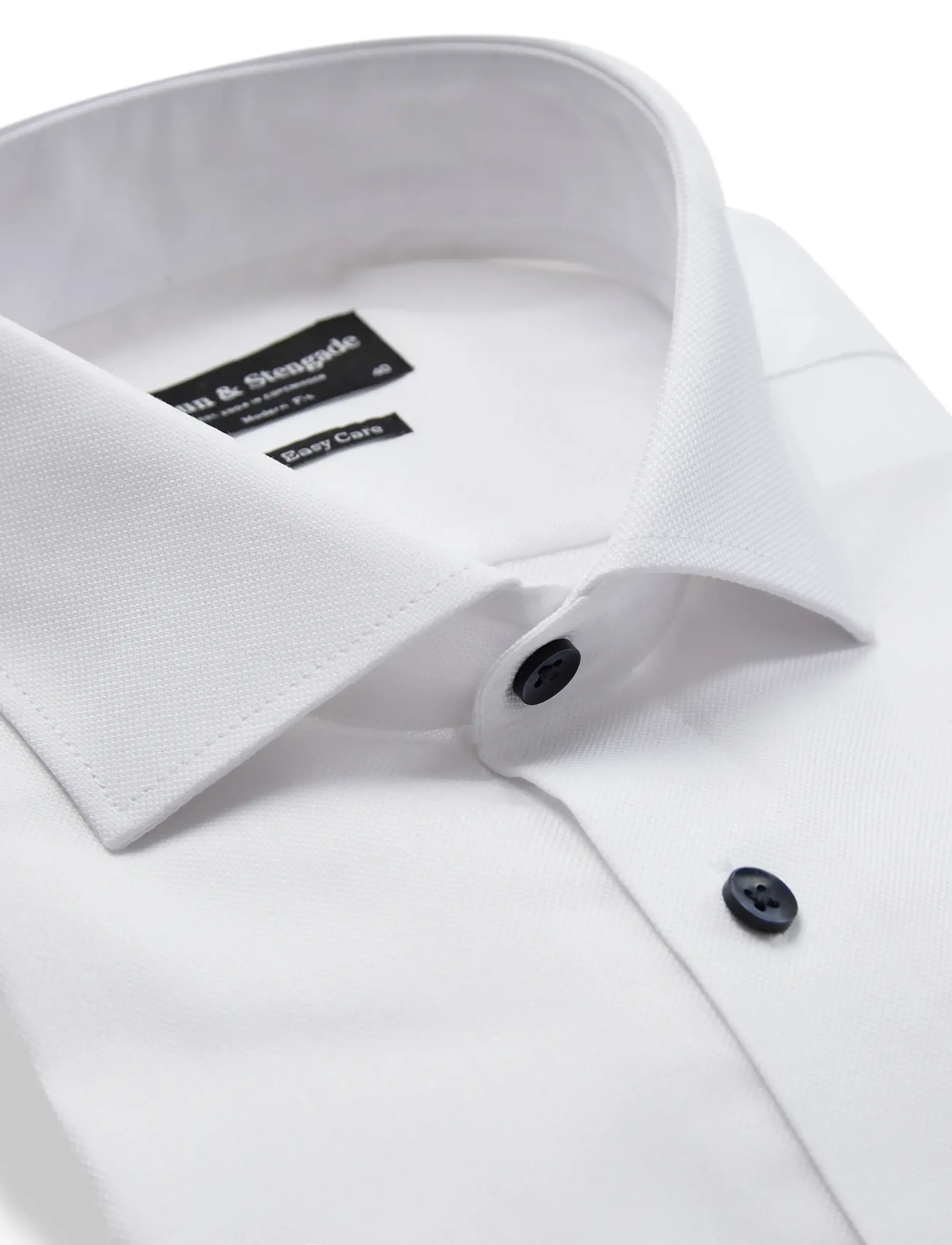 Bruun & Stengade - BS Stas Modern Fit Shirt - formelle skjorter - white - 5