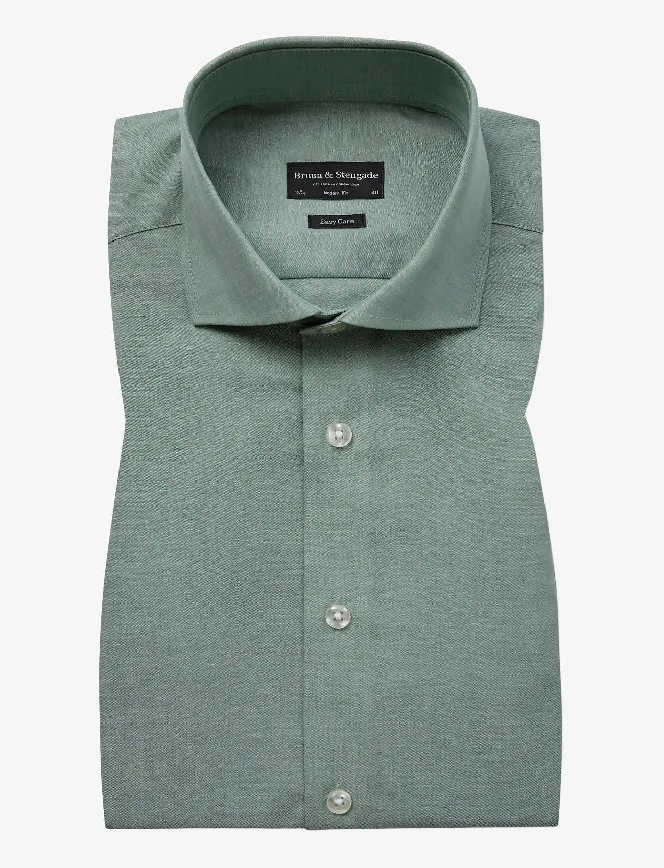 Bruun & Stengade - BS Striek Modern Fit Shirt - formelle hemden - green - 1