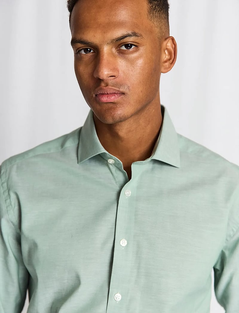 Bruun & Stengade - BS Striek Modern Fit Shirt - formelle hemden - green - 4