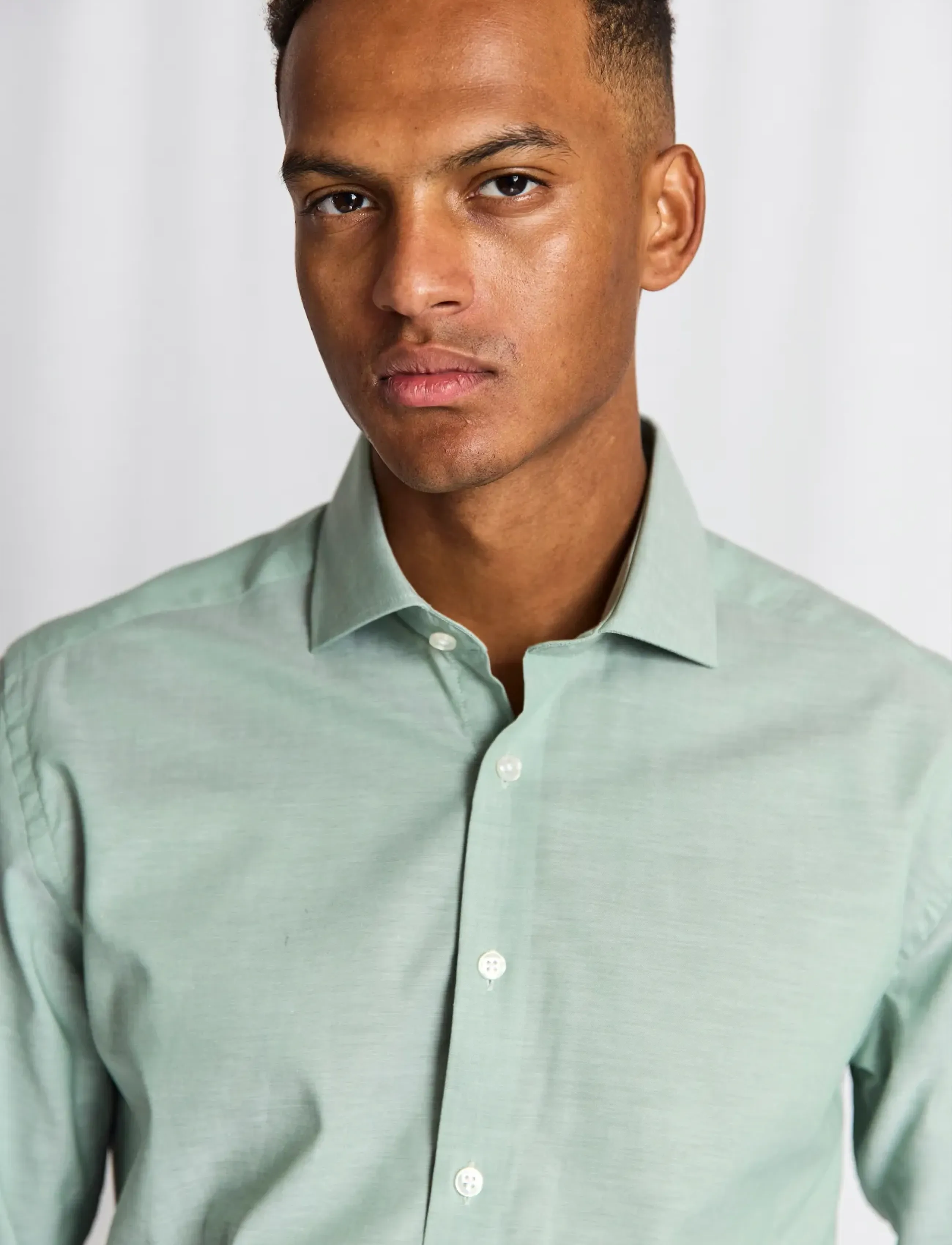 Bruun & Stengade - BS Striek Modern Fit Shirt - formelle hemden - green - 4
