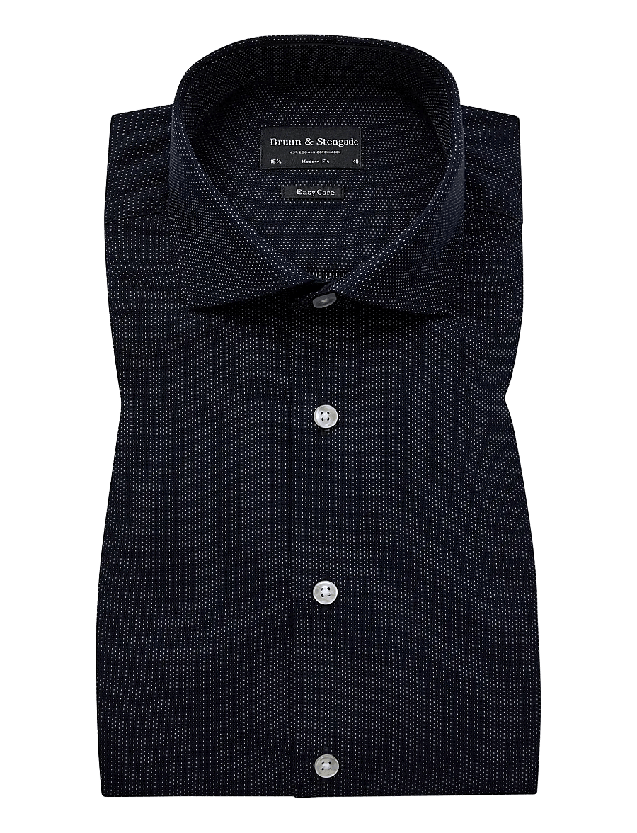 Bruun & Stengade - BS Toft Modern Fit Shirt - formelle hemden - navy - 1