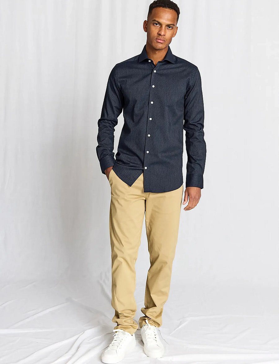 Bruun & Stengade - BS Toft Modern Fit Shirt - formelle hemden - navy - 0