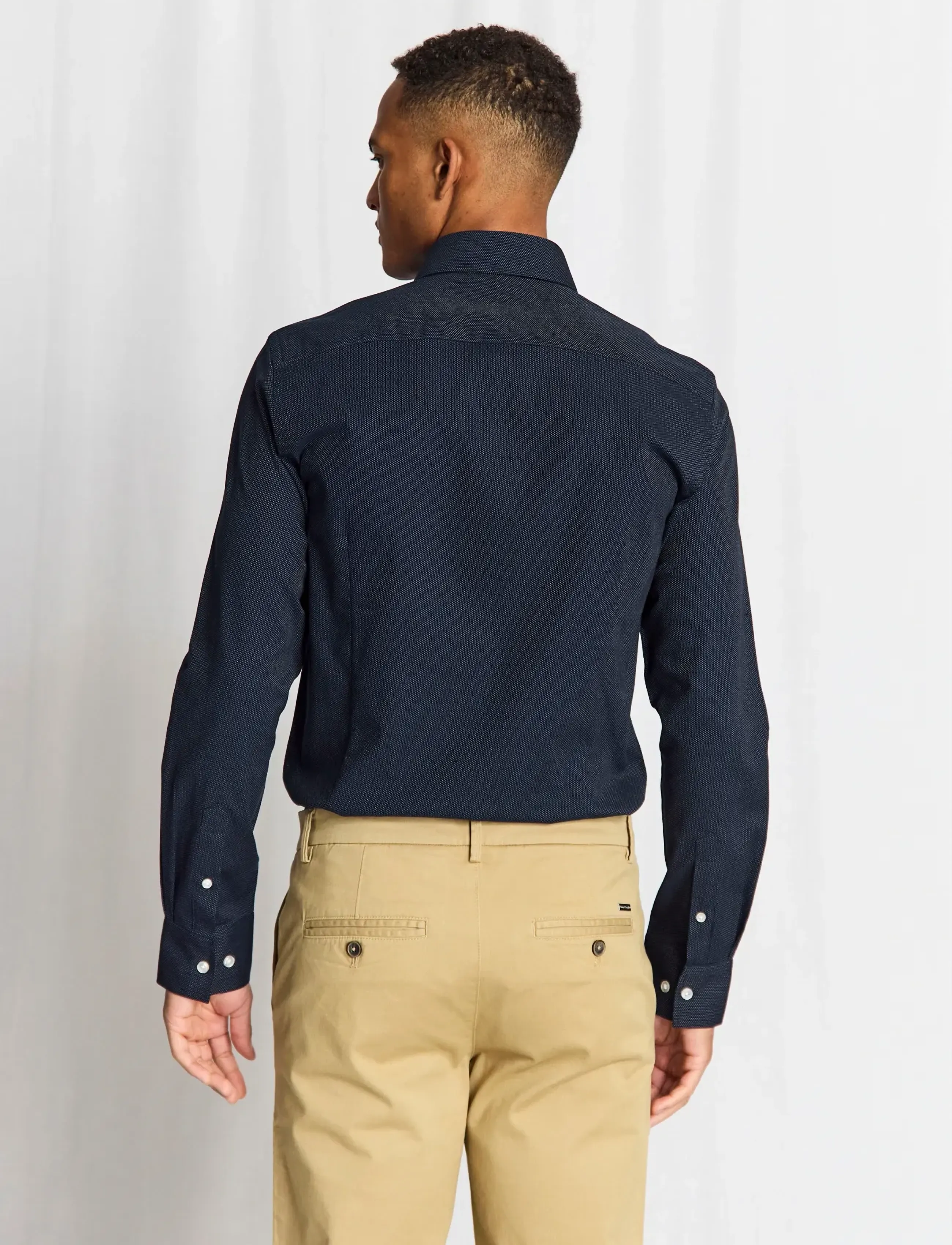 Bruun & Stengade - BS Toft Modern Fit Shirt - formal shirts - navy - 3