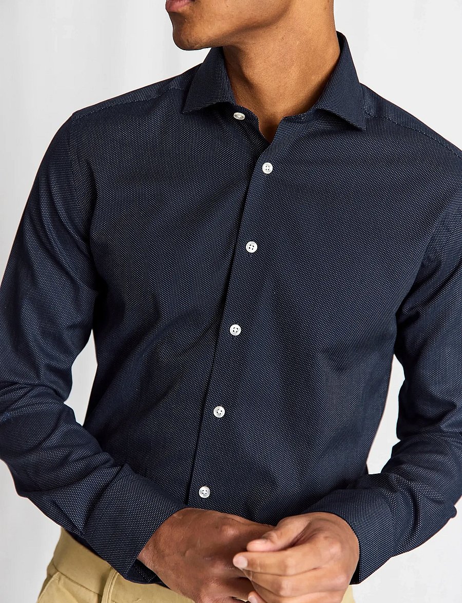 Bruun & Stengade - BS Toft Modern Fit Shirt - formelle hemden - navy - 4