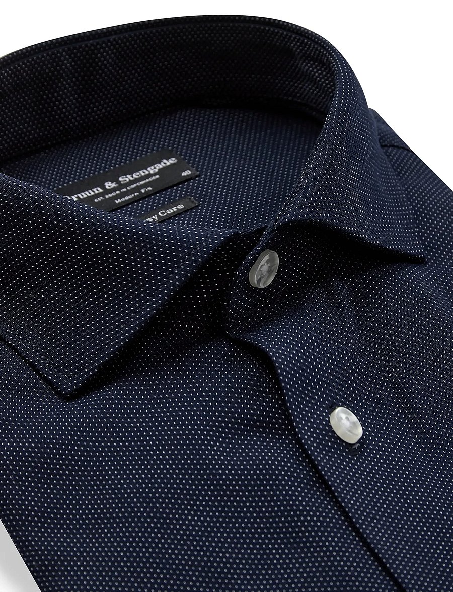Bruun & Stengade - BS Toft Modern Fit Shirt - formelle hemden - navy - 5