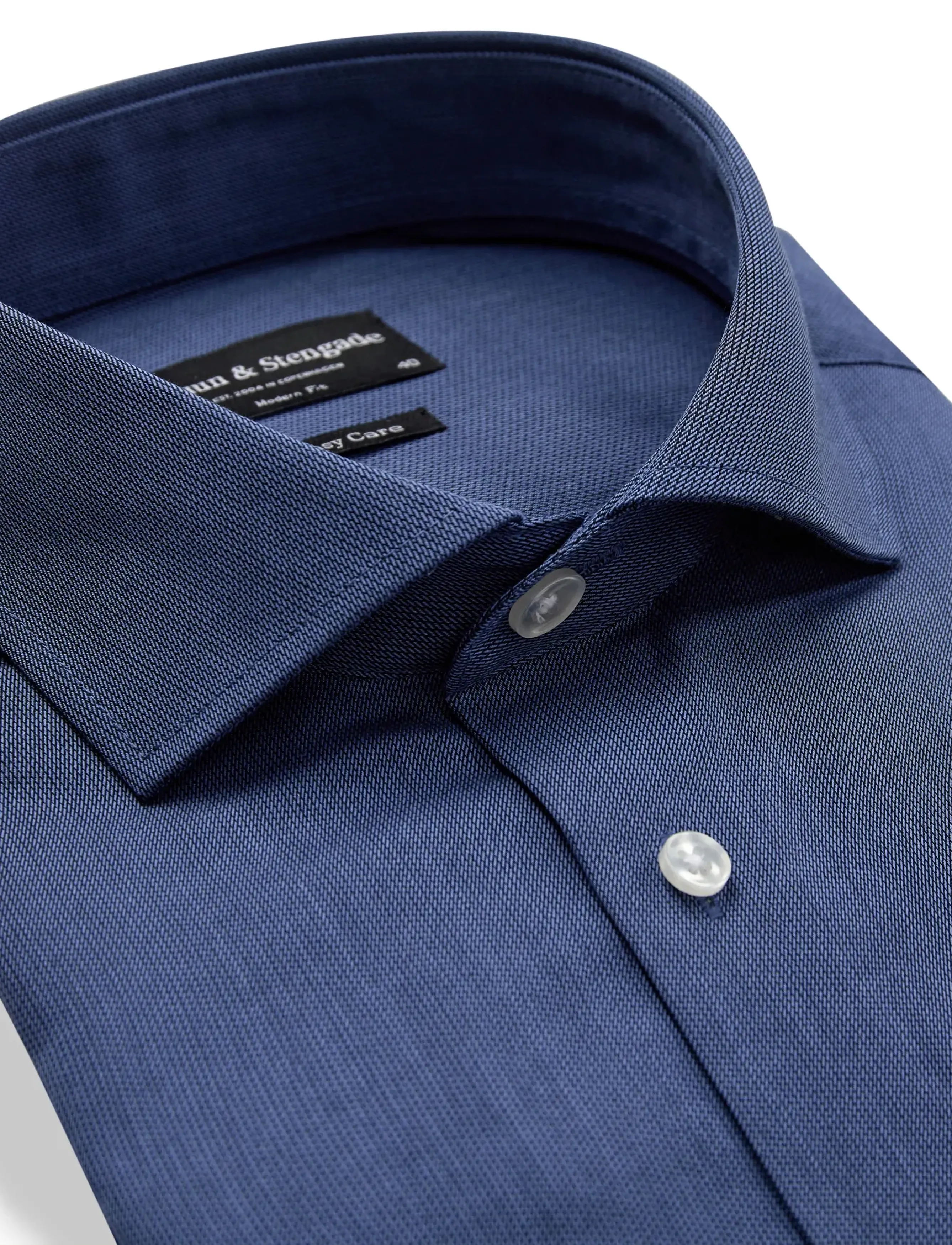Bruun & Stengade - BS Viran Modern Fit Shirt - formal shirts - dark blue - 5