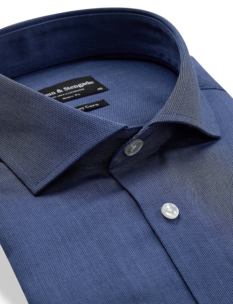 Bruun & Stengade - BS Viran Modern Fit Shirt - formelle hemden - dark blue - 5