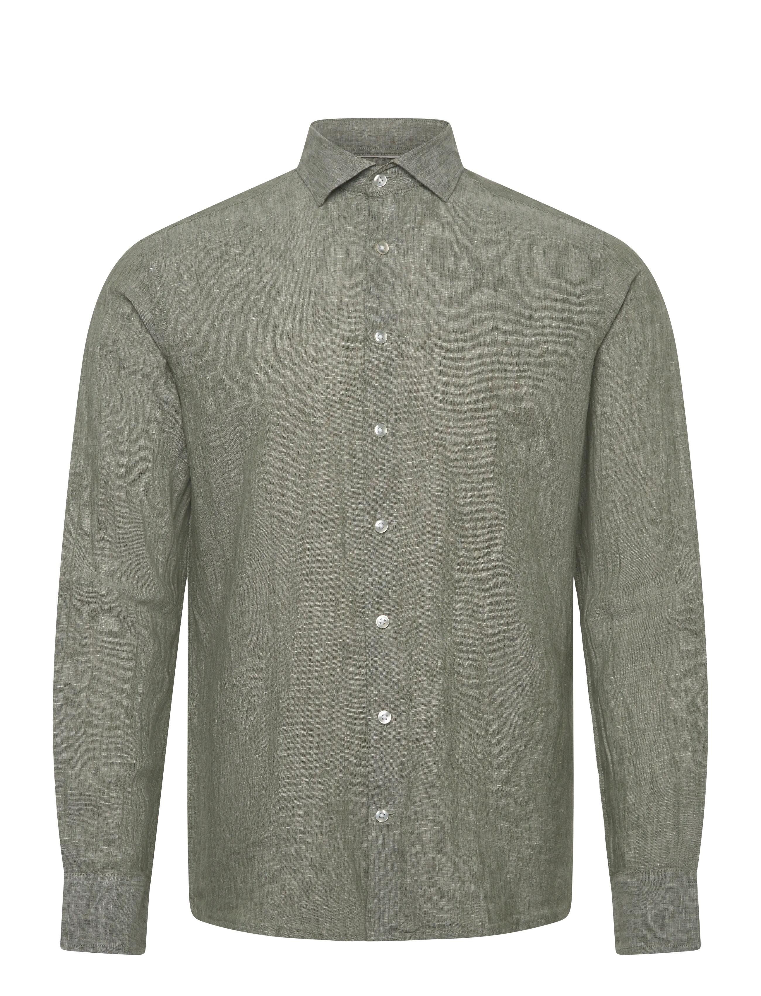 Bruun & Stengade BS Tahaka Casual Modern Fit Shirt - Casual skjorter - GREEN / khaki/green