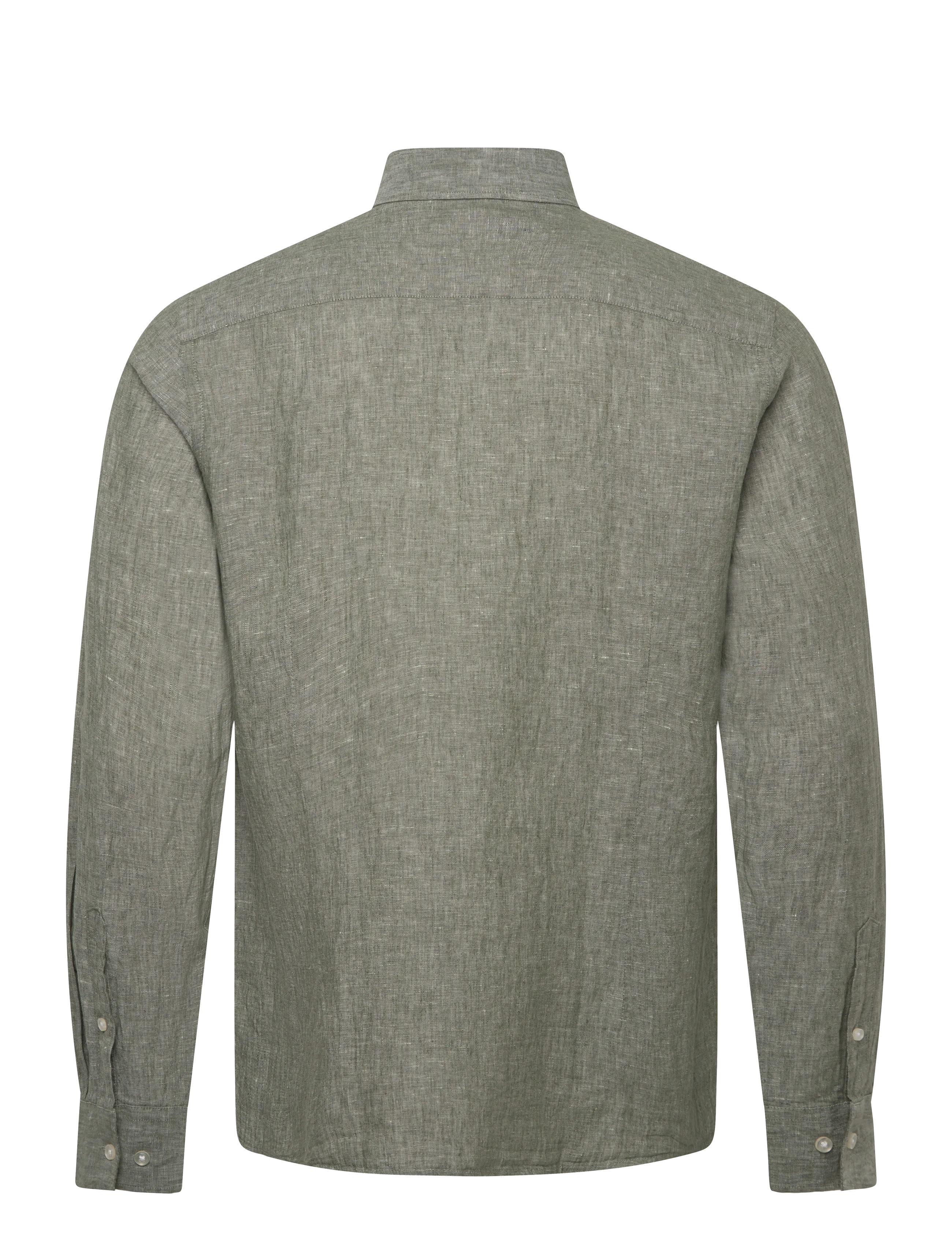 Bruun & Stengade - BS Tahaka Casual Modern Fit Shirt - hørskjorter - green - 2