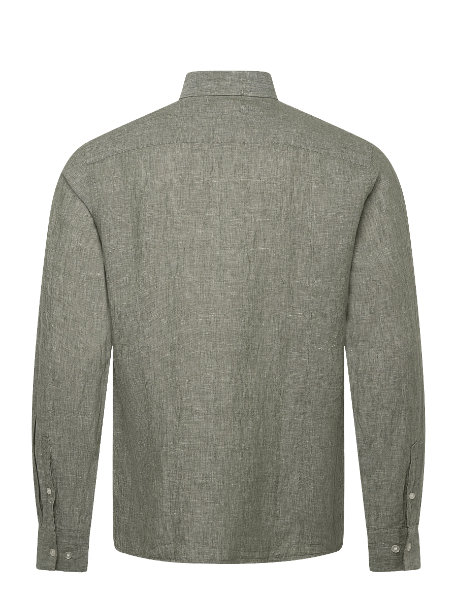 Bruun & Stengade - BS Tahaka Casual Modern Fit Shirt - chemises de lin - green - 2