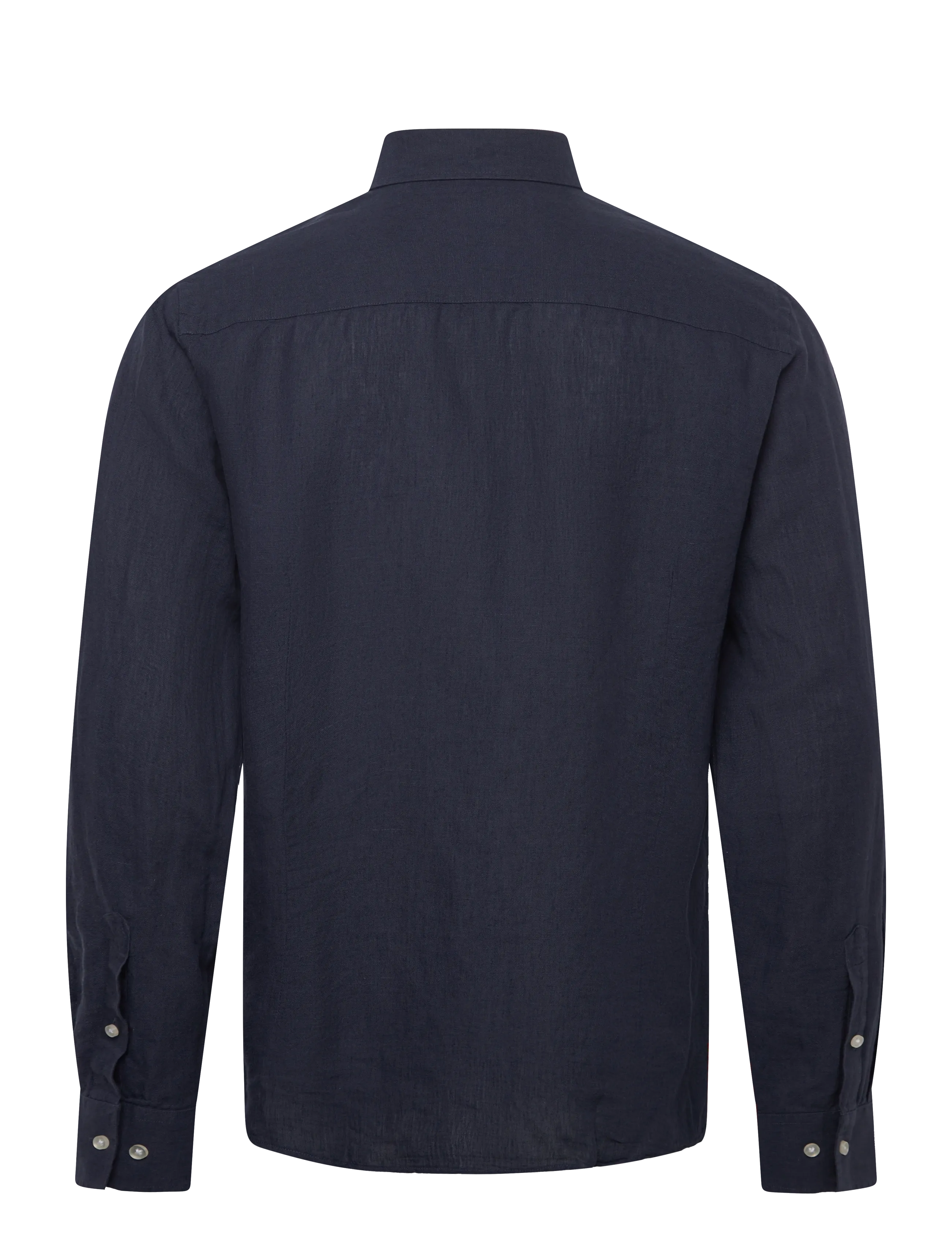 Bruun & Stengade - BS Tahaka Casual Modern Fit Shirt - hørskjorter - navy - 2