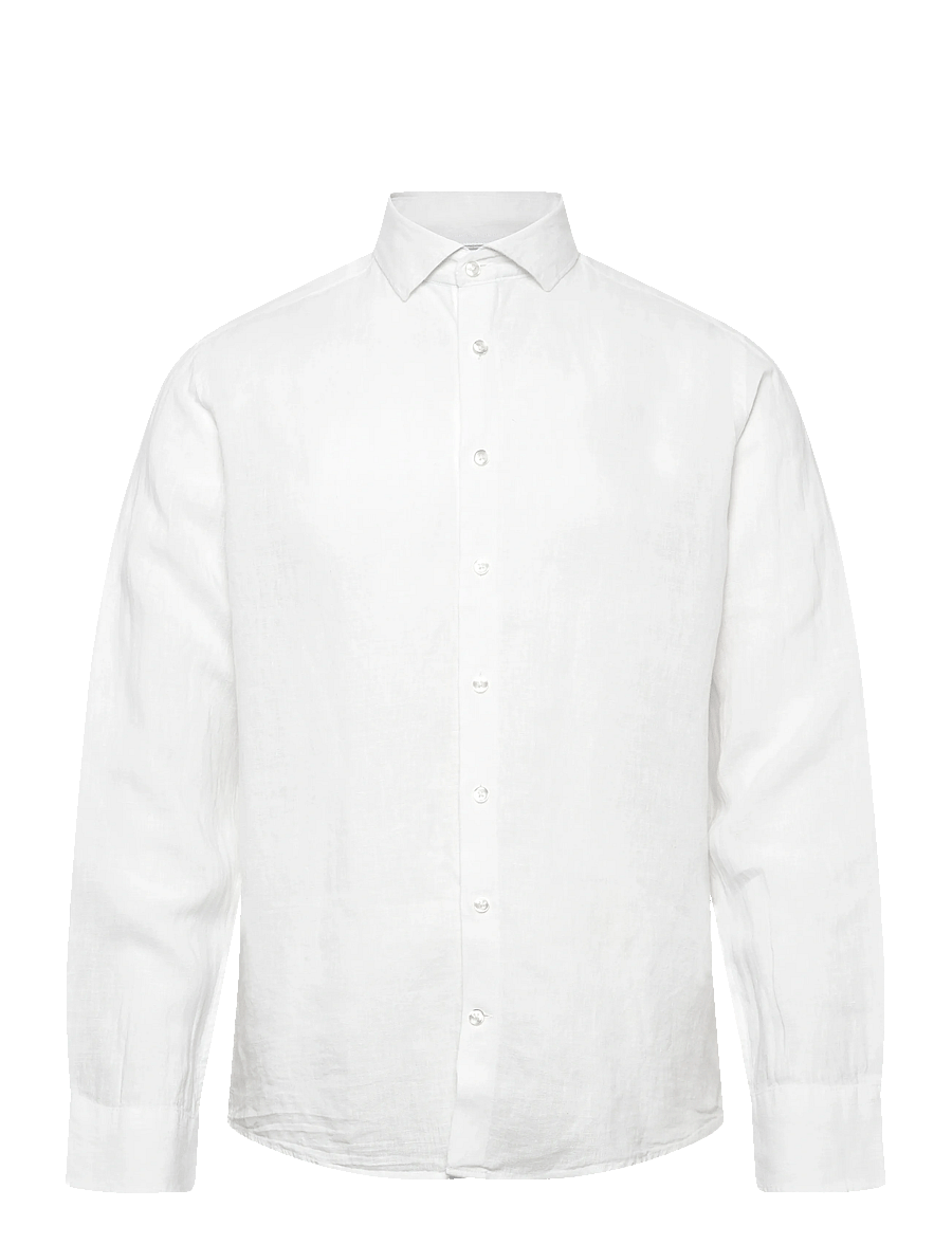Bruun & Stengade - BS Tahaka Casual Modern Fit Shirt - chemises de lin - white - 1