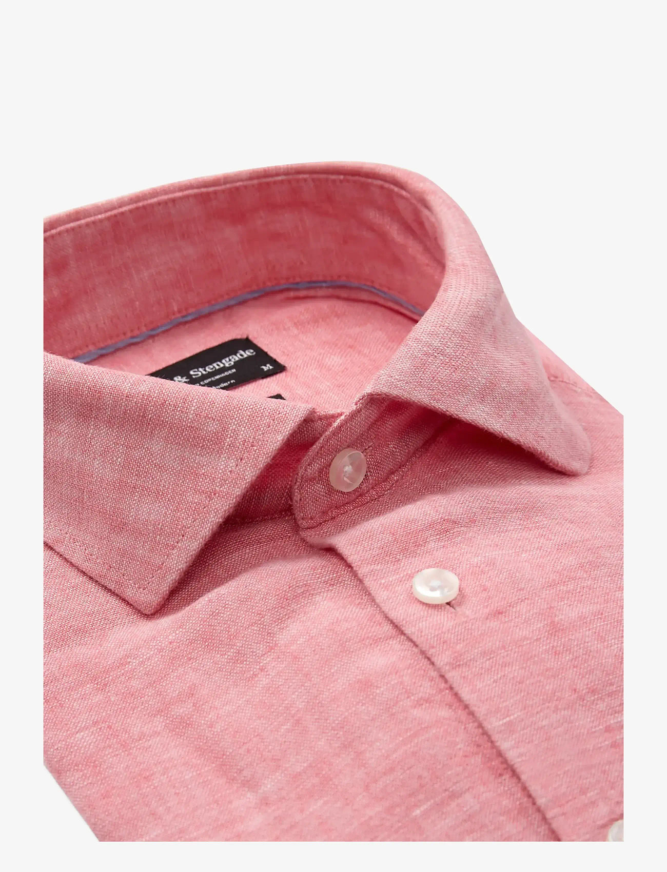 Bruun & Stengade - BS Tahaka Casual Modern Fit Shirt - hørskjorter - pink - 2