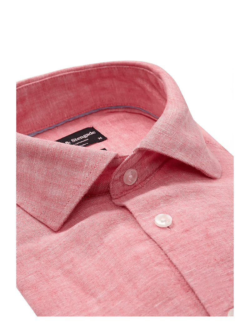 Bruun & Stengade - BS Tahaka Casual Modern Fit Shirt - hørskjorter - pink - 2