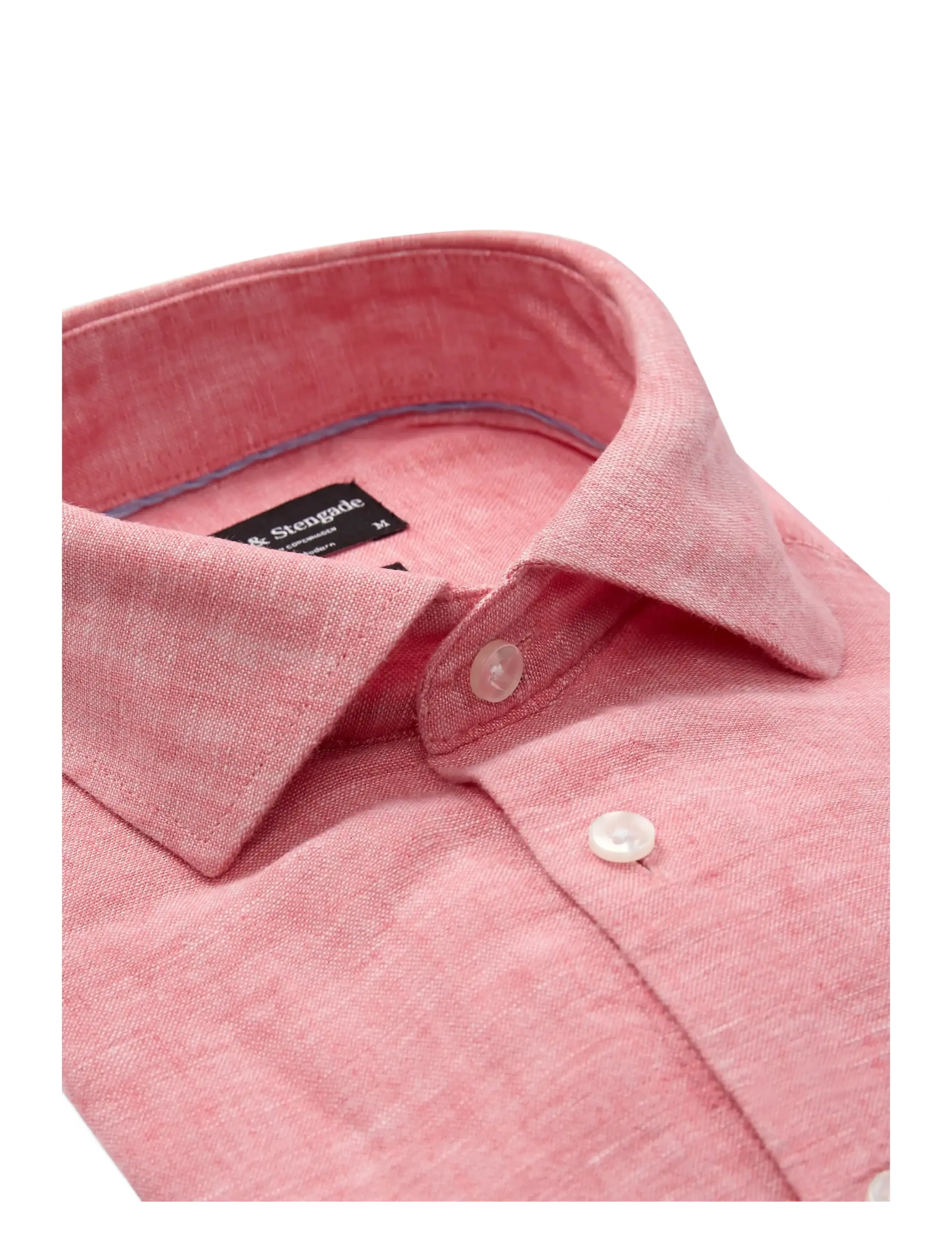 Bruun & Stengade - BS Tahaka Casual Modern Fit Shirt - chemises de lin - pink - 2