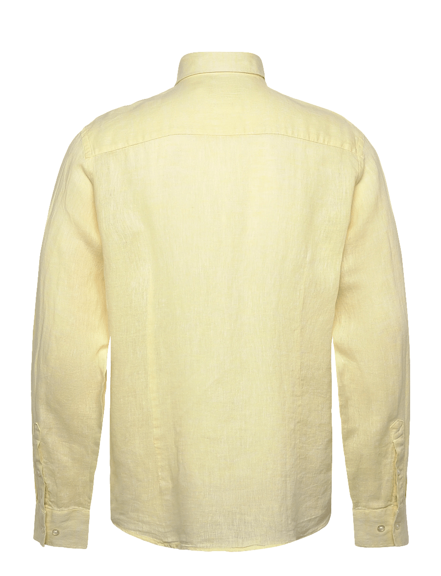 Bruun & Stengade - BS Tahaka Casual Modern Fit Shirt - leinenhemden - yellow - 2
