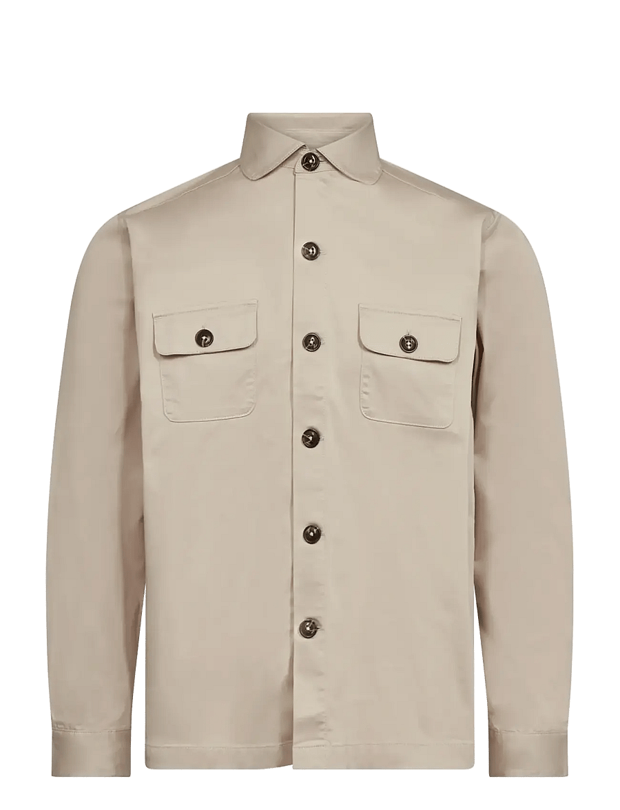 Bruun & Stengade - BS Rocco Regular Fit Overshirt - Überhemden - kit - 1