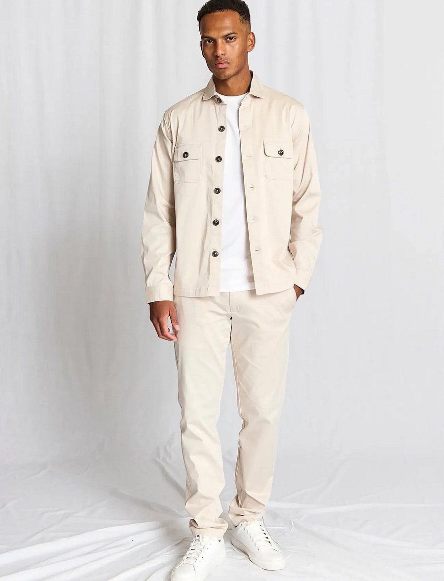 Bruun & Stengade - BS Rocco Regular Fit Overshirt - svarīgi brīvdienās - kit - 5