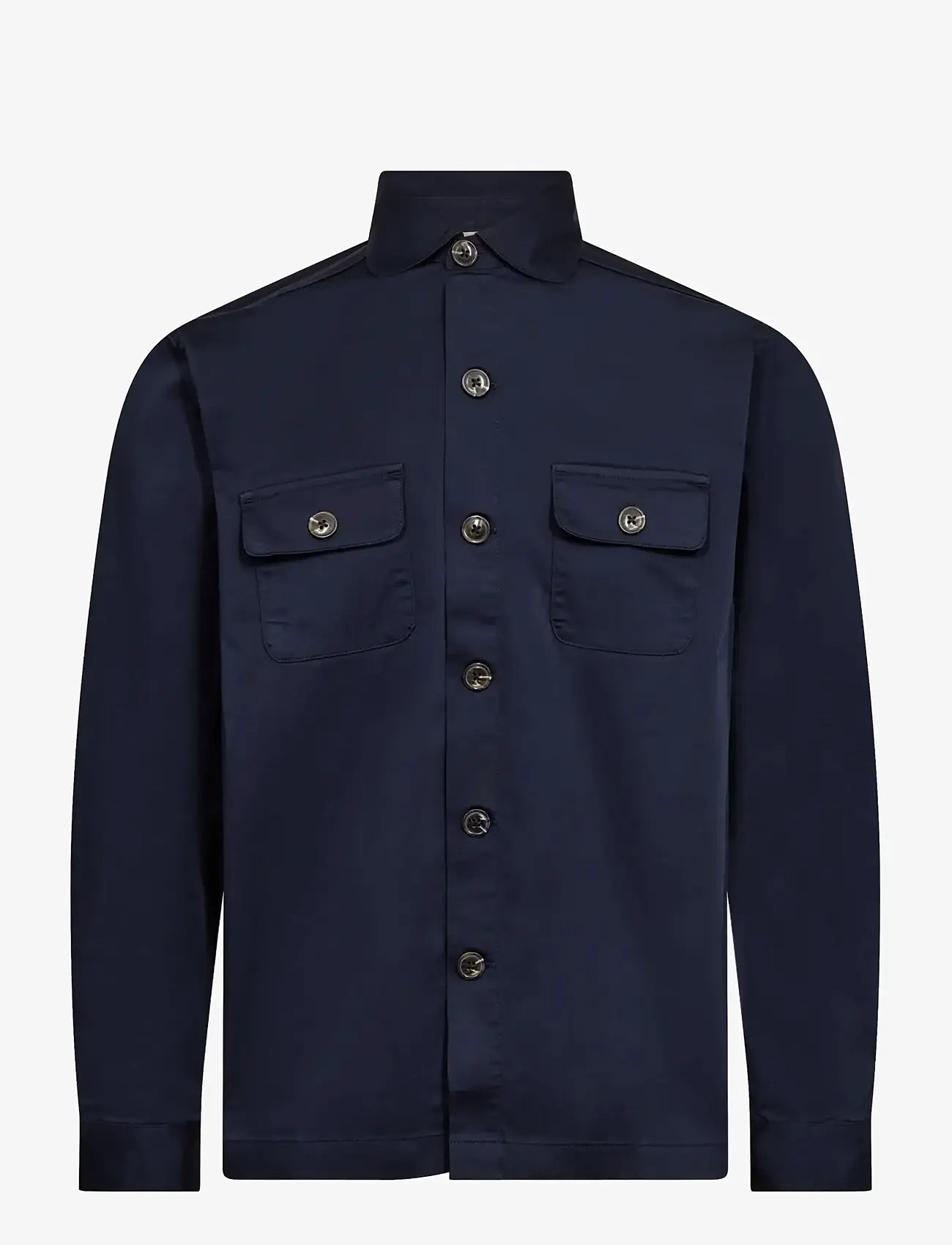 Bruun & Stengade - BS Rocco Regular Fit Overshirt - feriefavoritter - navy - 1