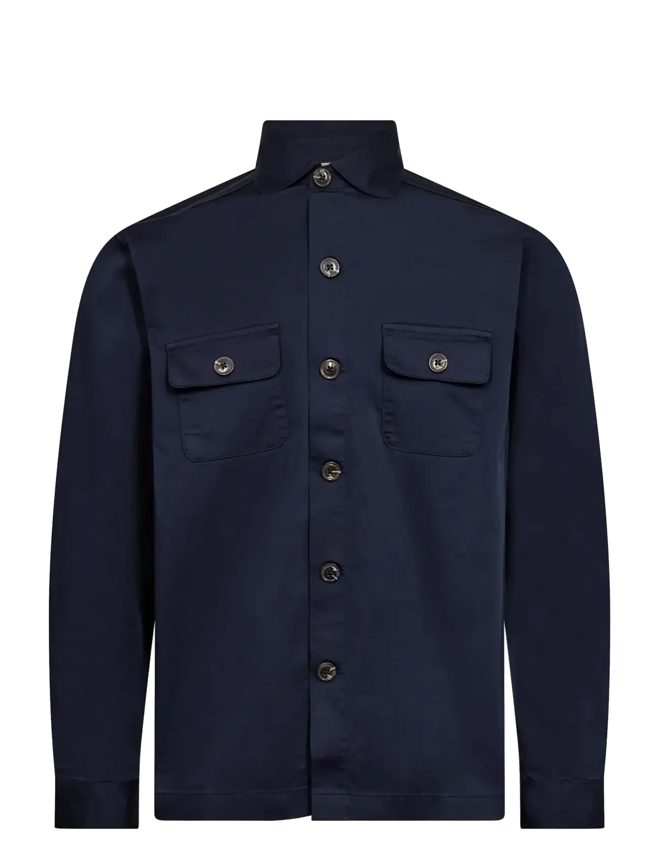 Bruun & Stengade BS Rocco Regular Fit Overshirt - Overshirts - NAVY / navy