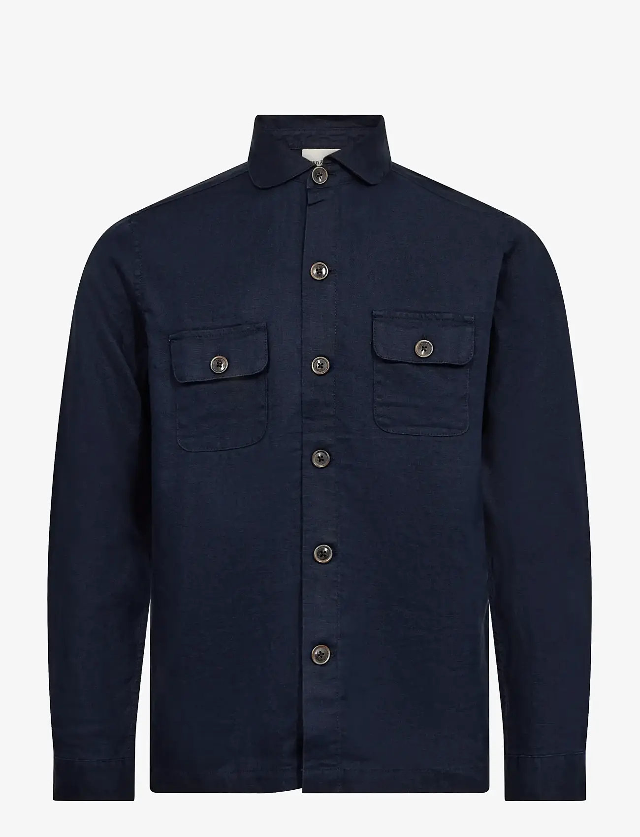 Bruun & Stengade - BS Davide Regular Fit Overshirt - urlaubsfavoriten - navy - 0