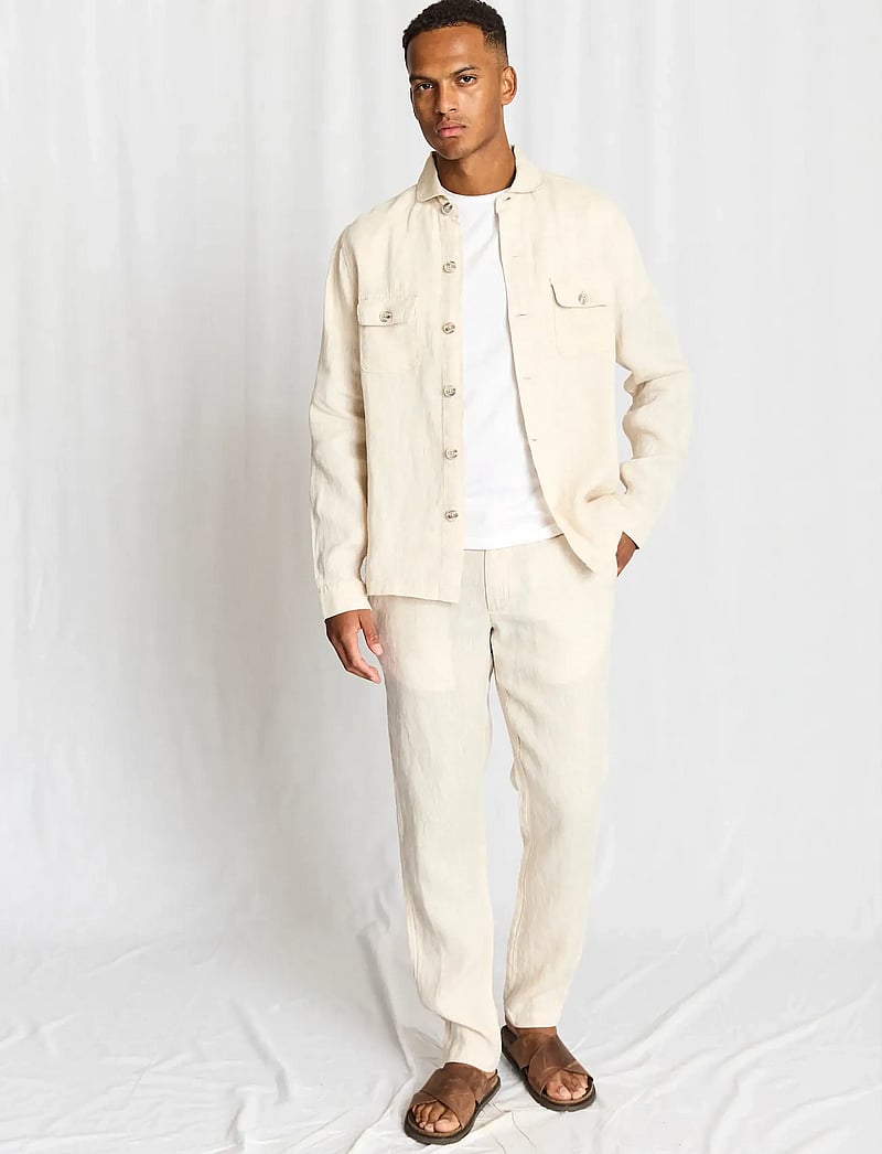 Bruun & Stengade - BS Davide Regular Fit Overshirt - kollektioner - sand - 5