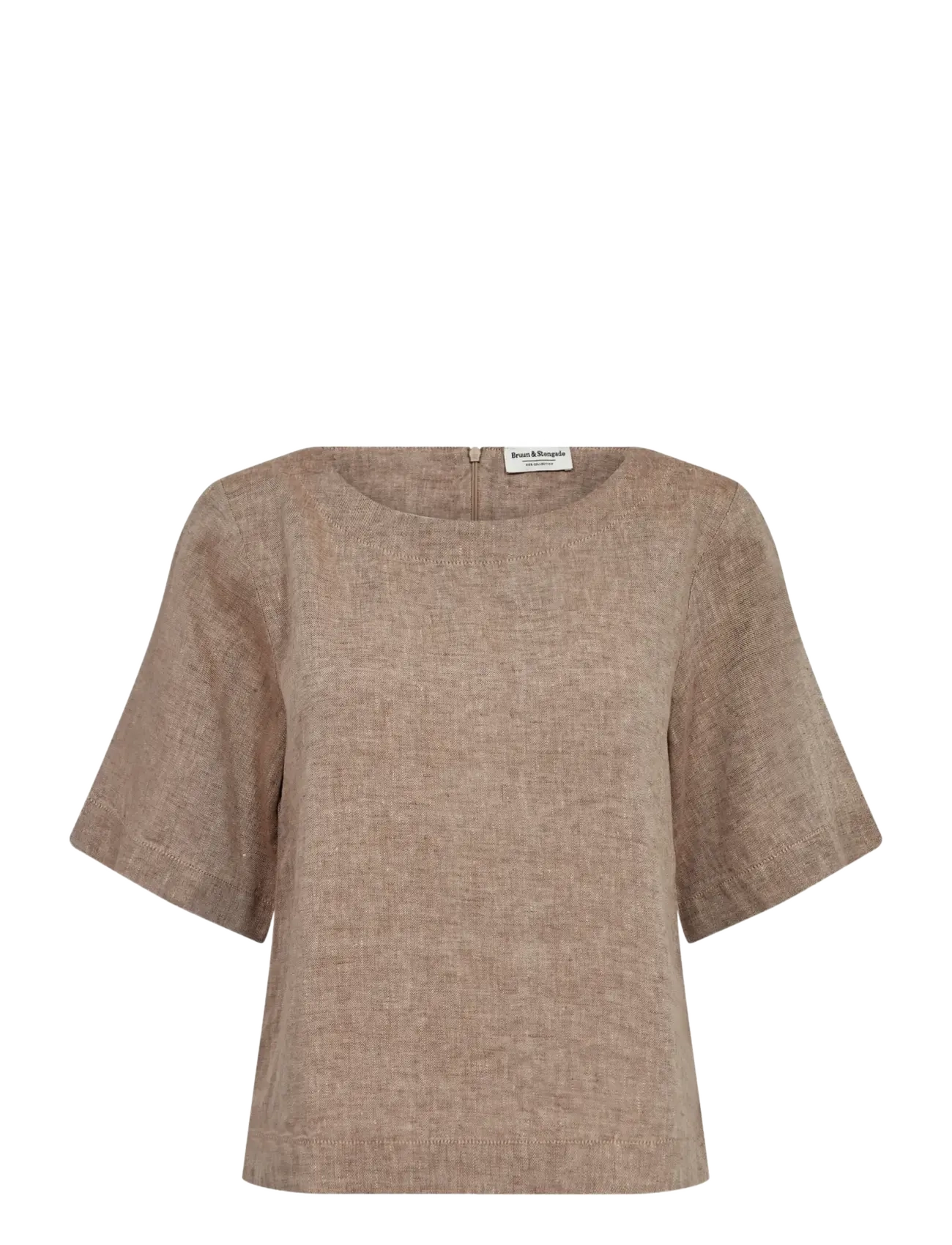 Bruun & Stengade BS Lucianne Regular Fit Top - Modetrends - BROWN / brown