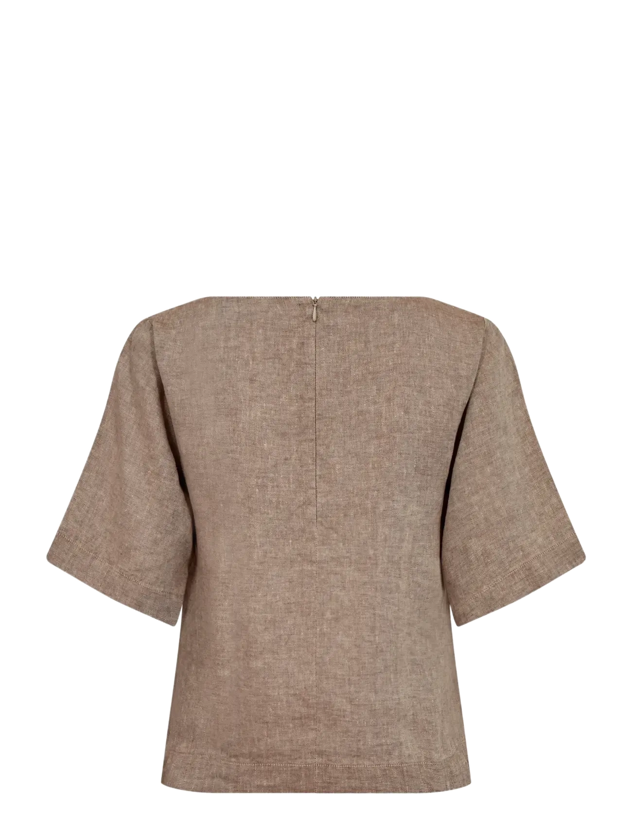 Bruun & Stengade - BS Lucianne Regular Fit Top - linased särgid - brown - 2
