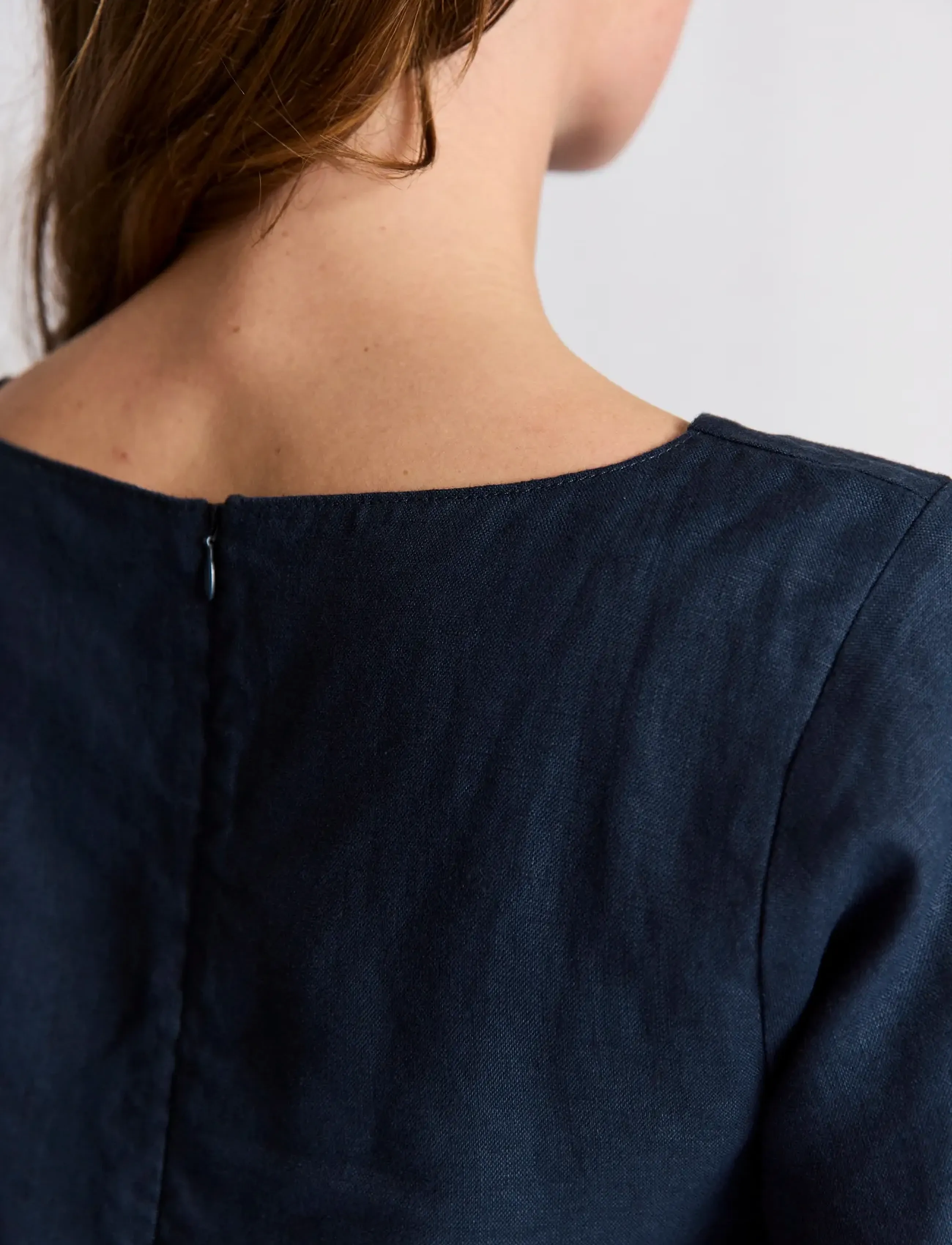 Bruun & Stengade - BS Lucianne Regular Fit Top - leinenhemden - navy - 4