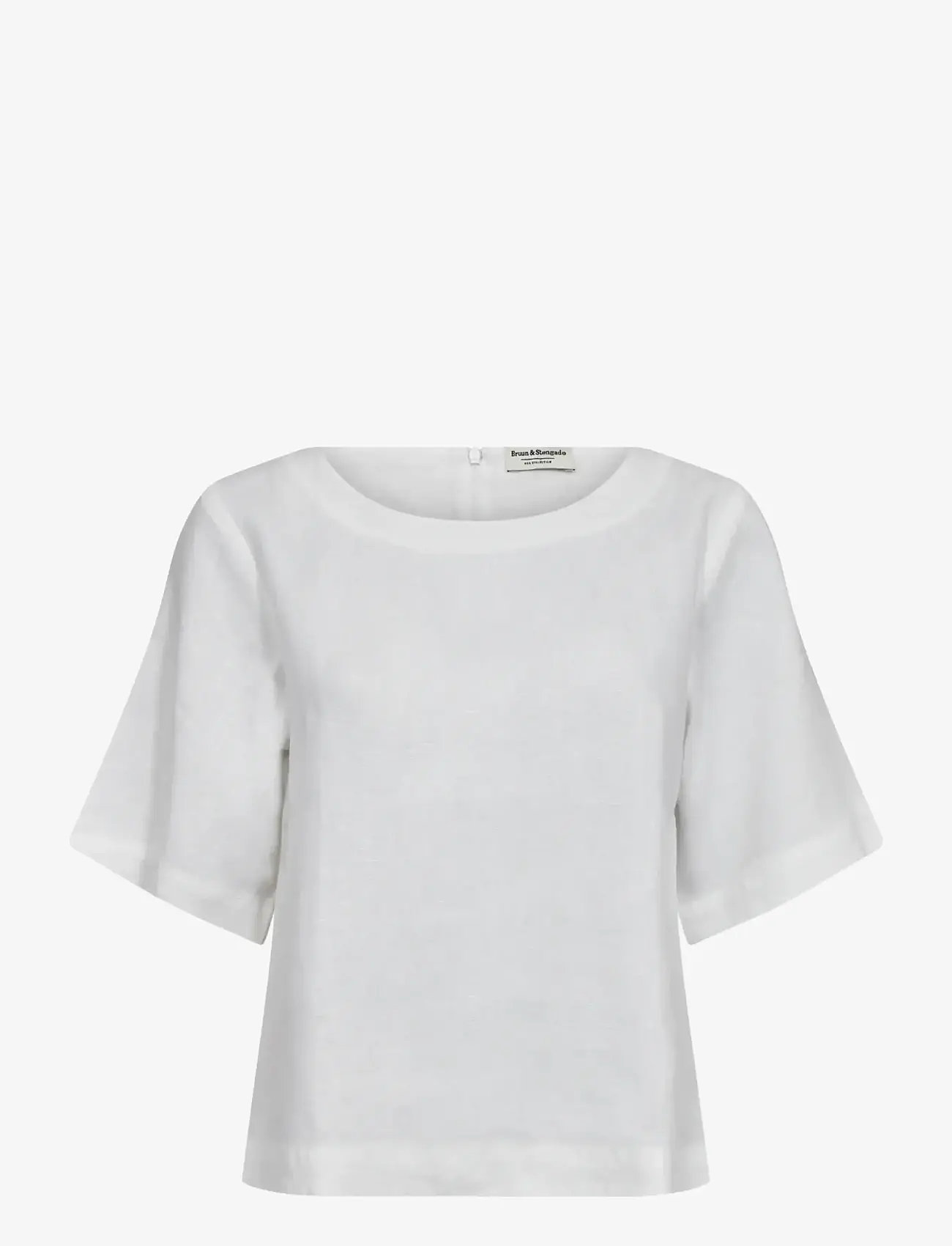 Bruun & Stengade - BS Lucianne Regular Fit Top - hørskjorter - white - 1