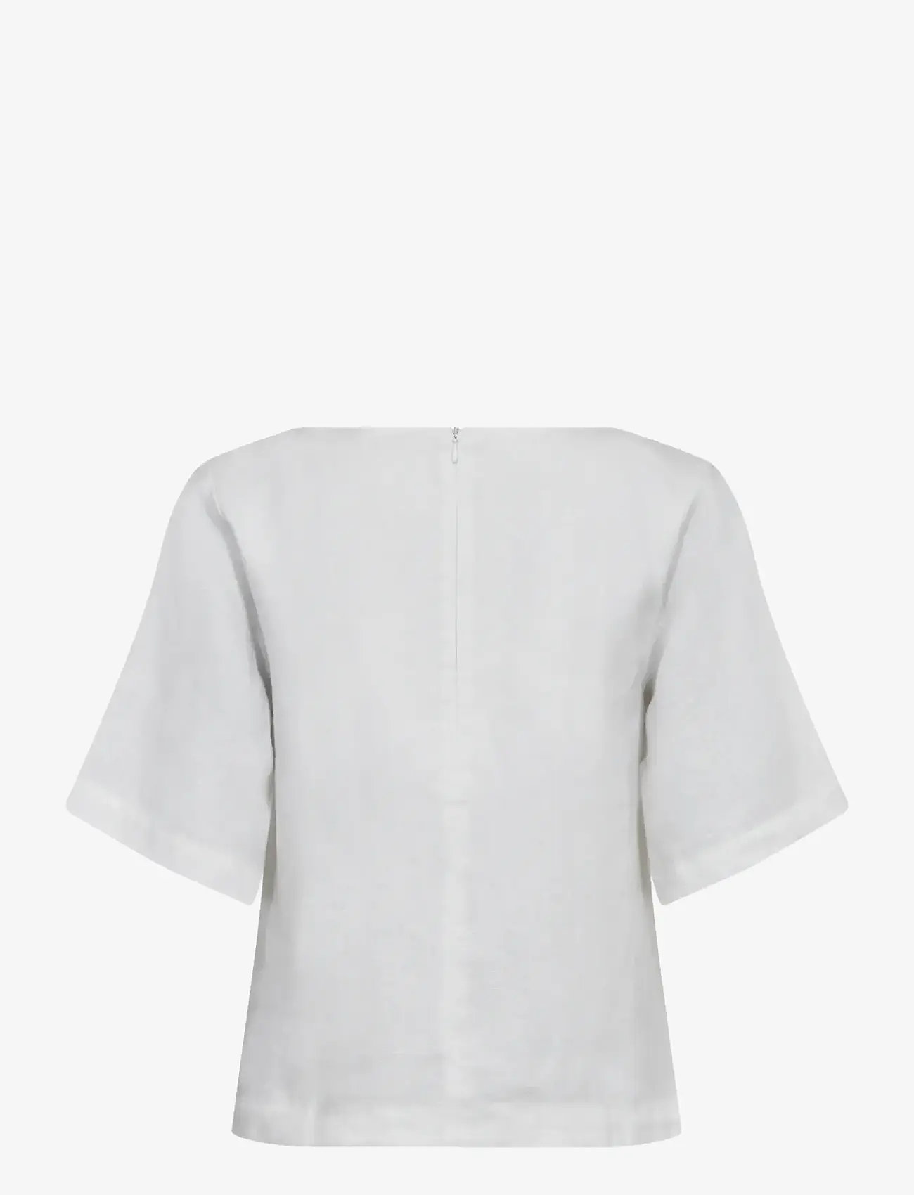 Bruun & Stengade - BS Lucianne Regular Fit Top - hørskjorter - white - 2