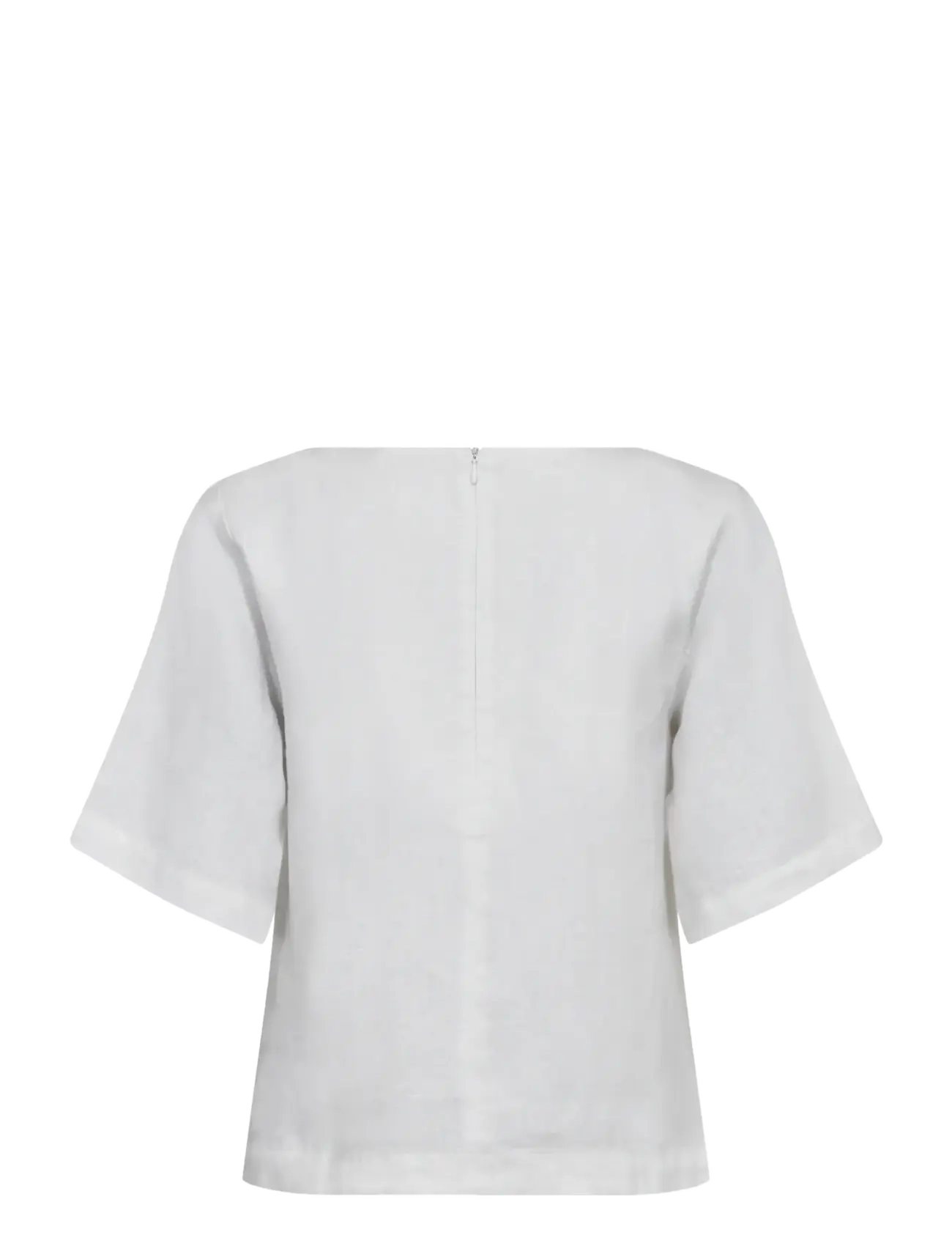 Bruun & Stengade - BS Lucianne Regular Fit Top - linen shirts - white - 2