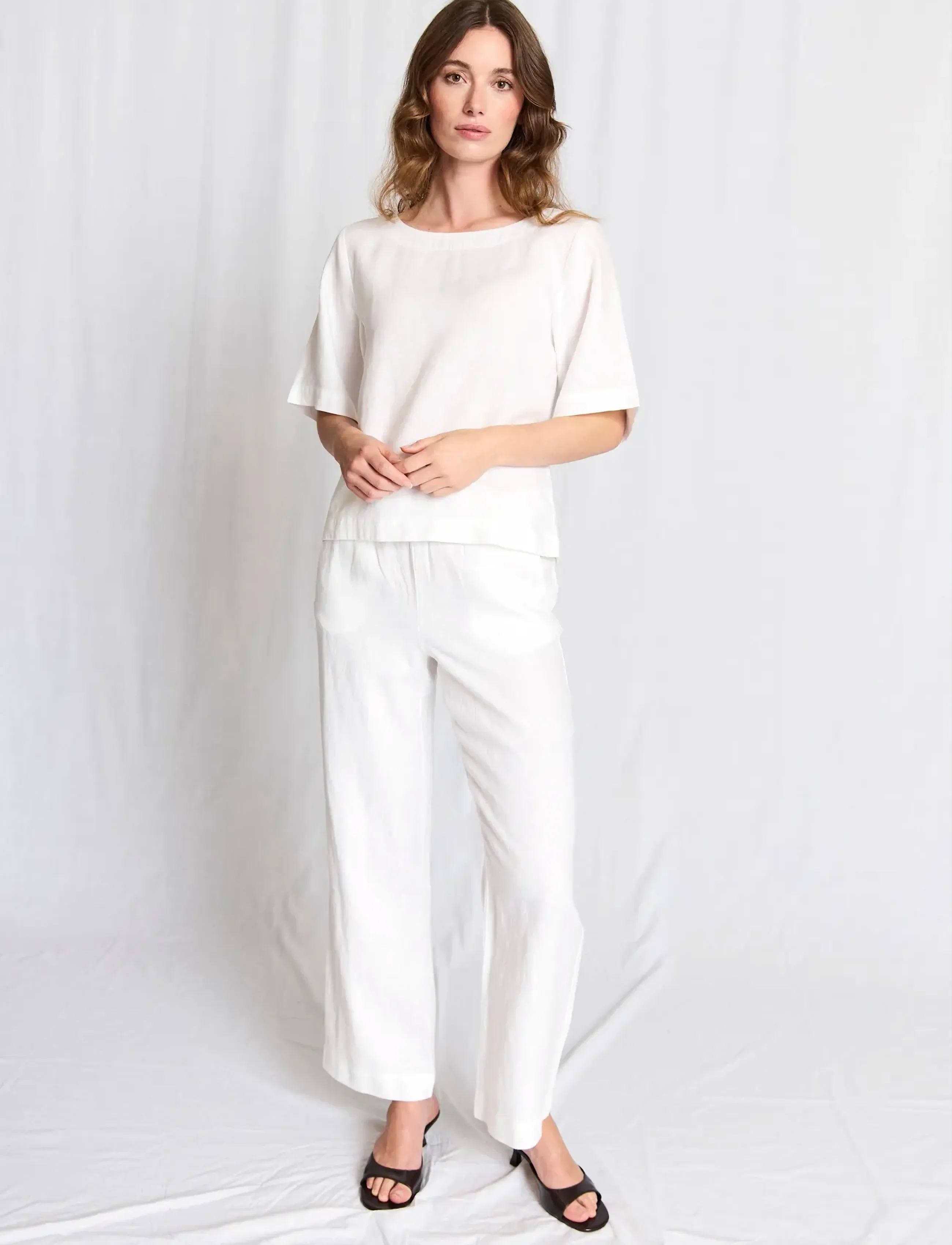 Bruun & Stengade BS Lucianne Regular Fit Top - Shirts - WHITE / white