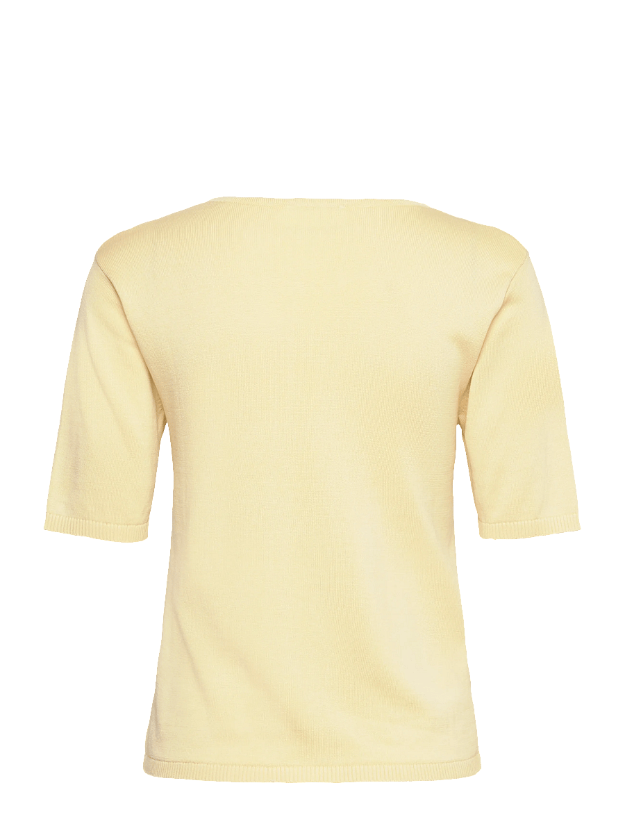Bruun & Stengade - BS Francesca Regular Fit T-Shirt - t-särgid - dusty yellow - 2