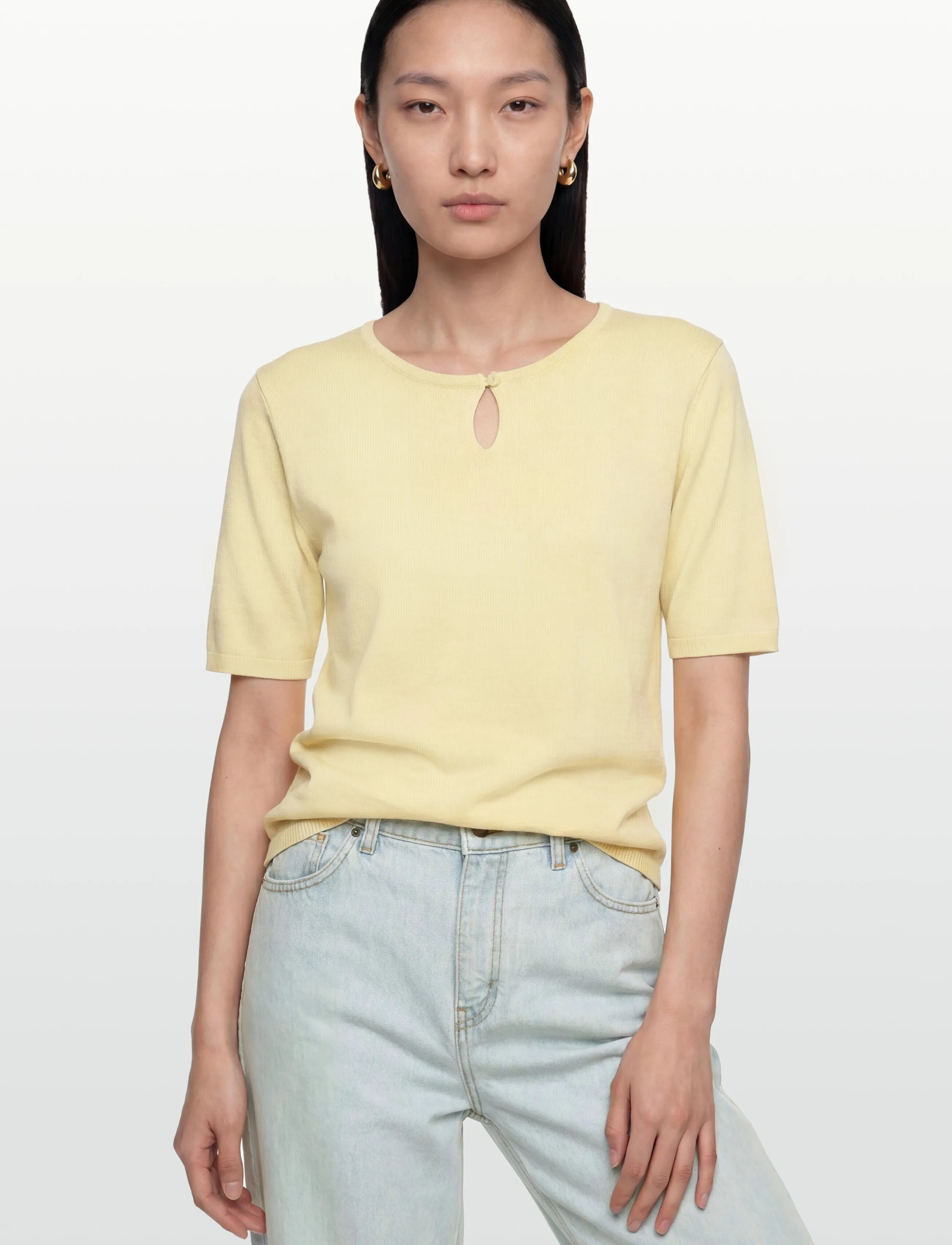 Bruun & Stengade - BS Francesca  Regular Fit T-Shirt - t-shirts - dusty yellow - 3