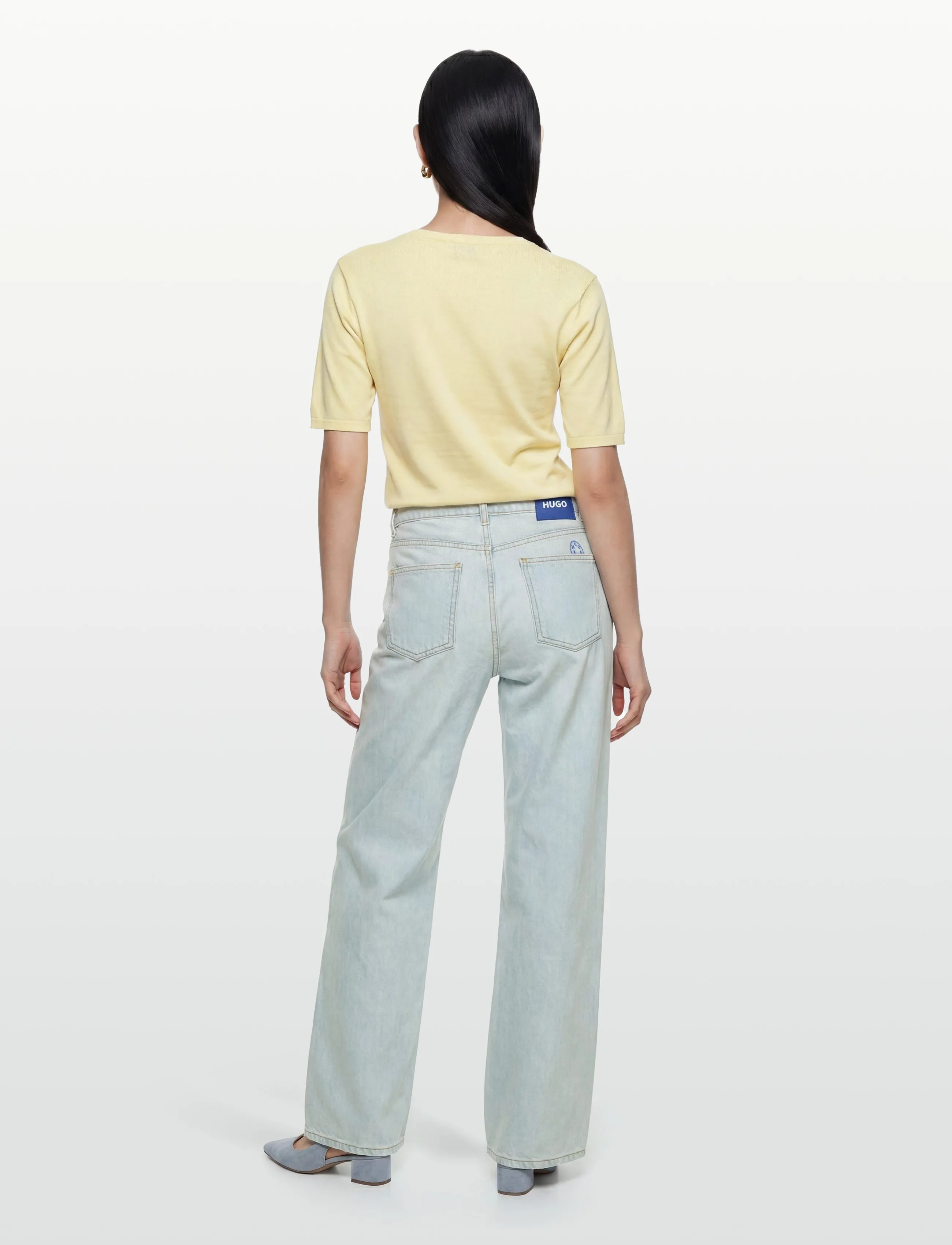 Bruun & Stengade - BS Francesca  Regular Fit T-Shirt - t-shirts - dusty yellow - 4
