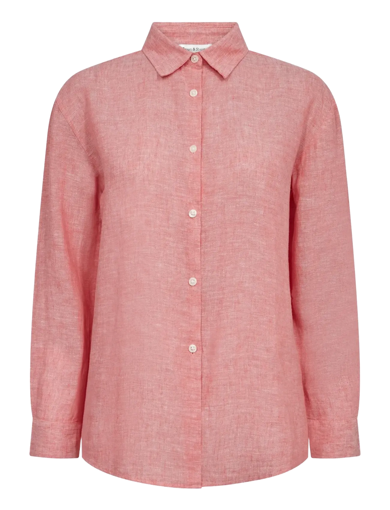 Bruun & Stengade BS Marietta Regular Fit Shirt - Langärmlige Hemden - PINK / pink/rose