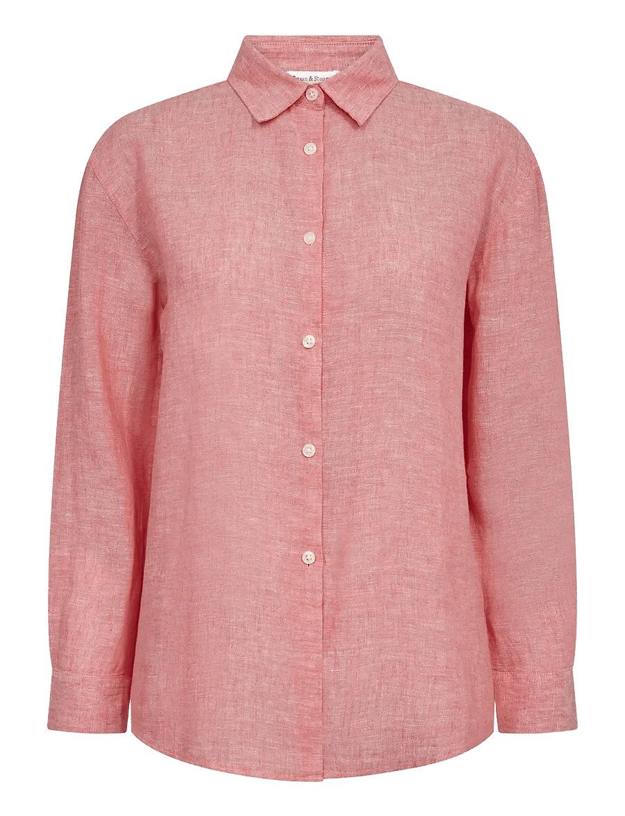 Bruun & Stengade - BS Marietta Regular Fit Shirt - langärmlige hemden - pink - 1