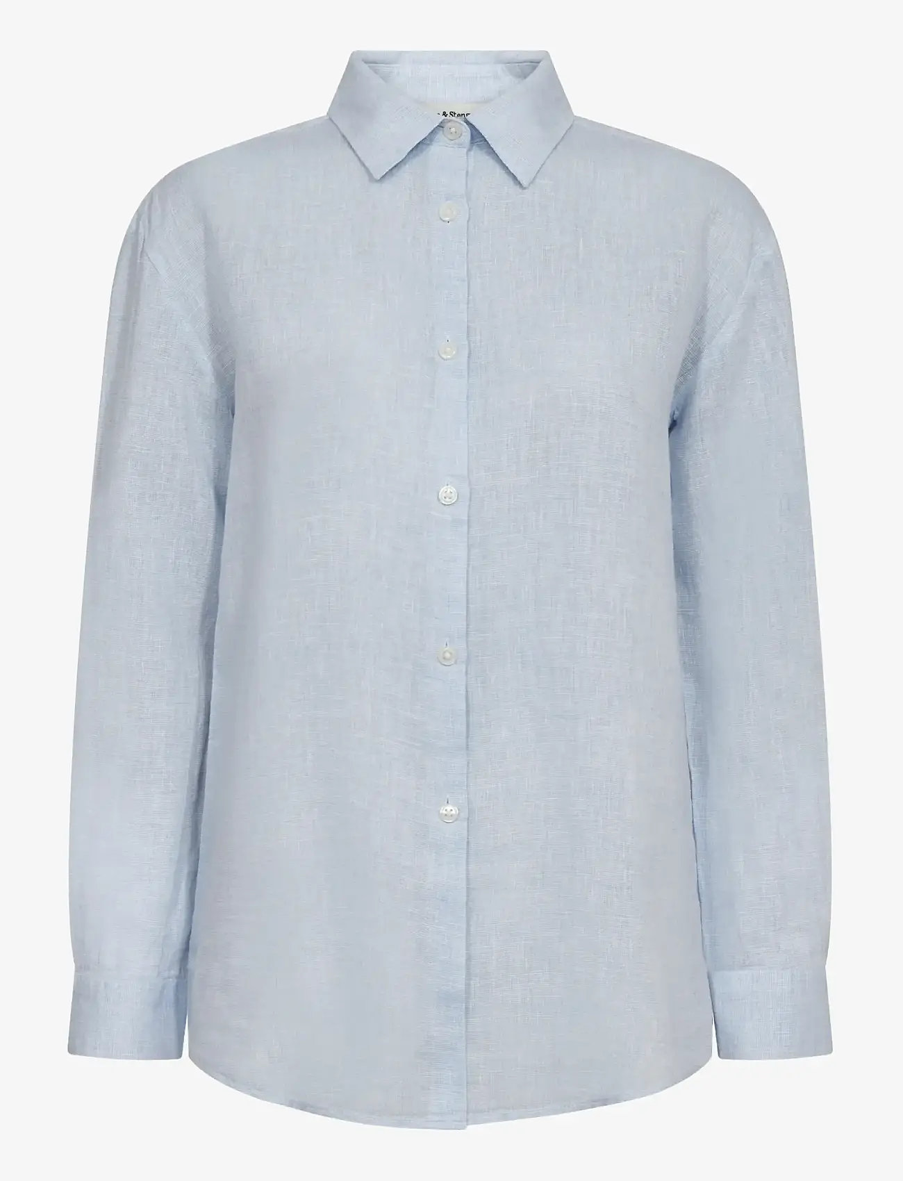 Bruun & Stengade - BS Marietta Regular Fit Shirt - langärmlige hemden - sky - 1