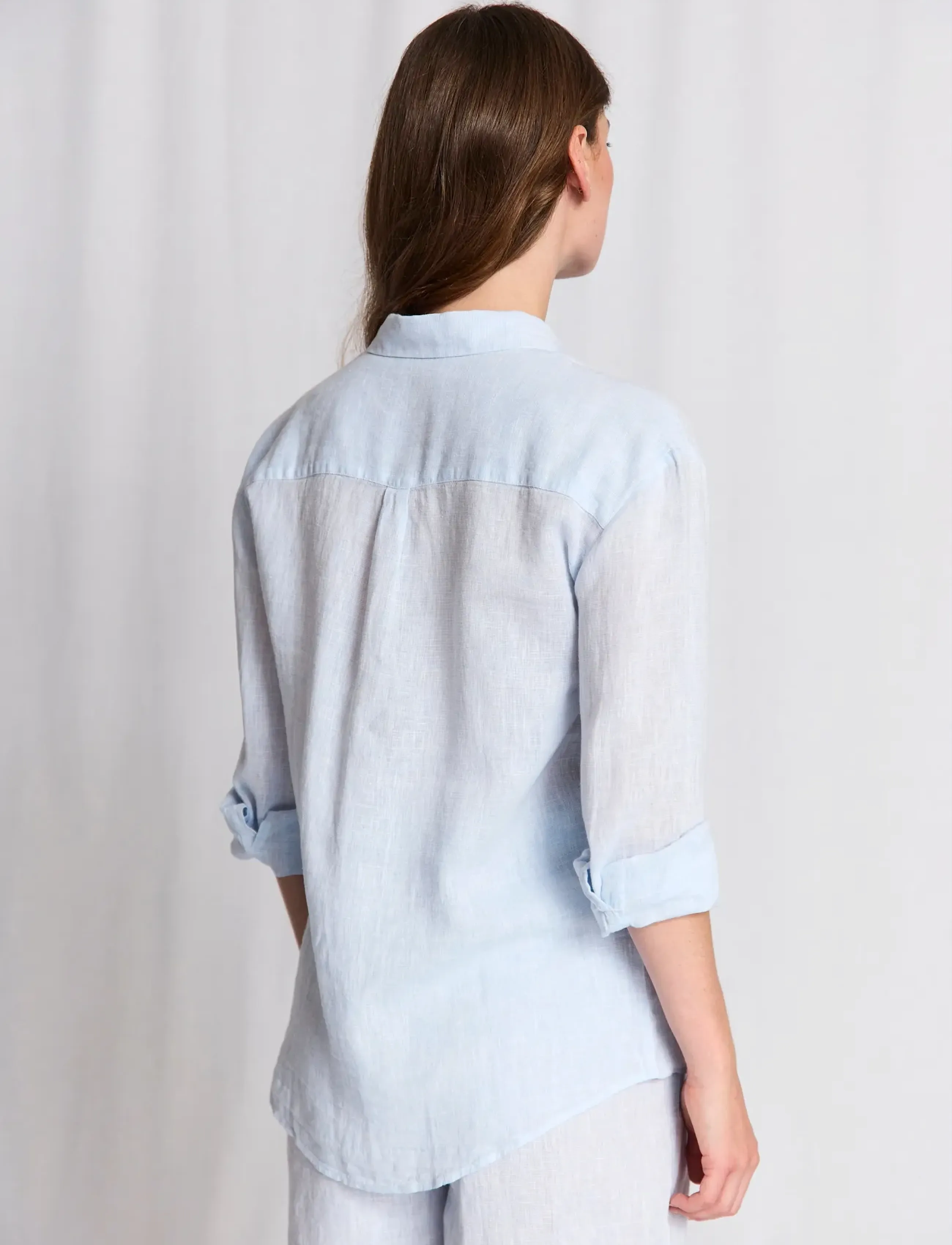 Bruun & Stengade - BS Marietta Regular Fit Shirt - long-sleeved shirts - sky - 4